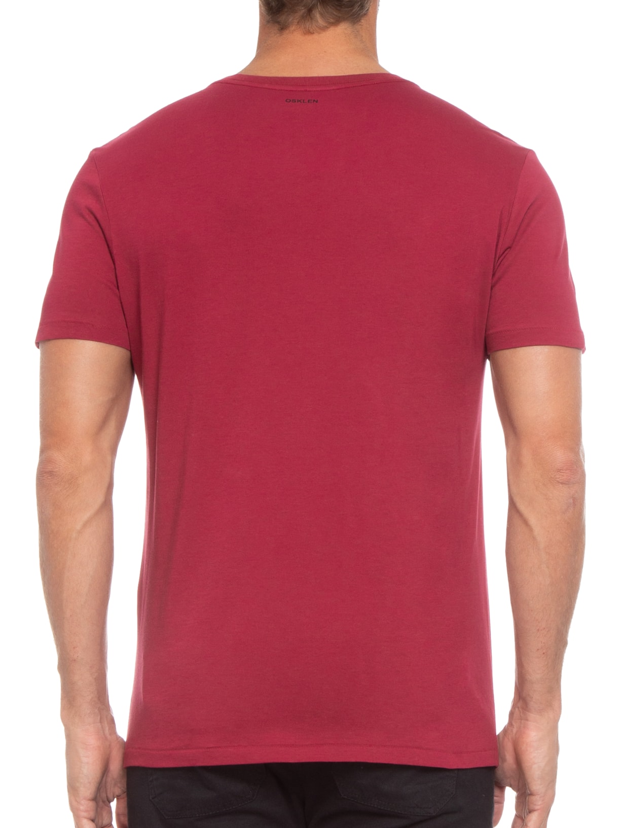 Camiseta Masculina Supersoft Pocket Vermelho Osklen