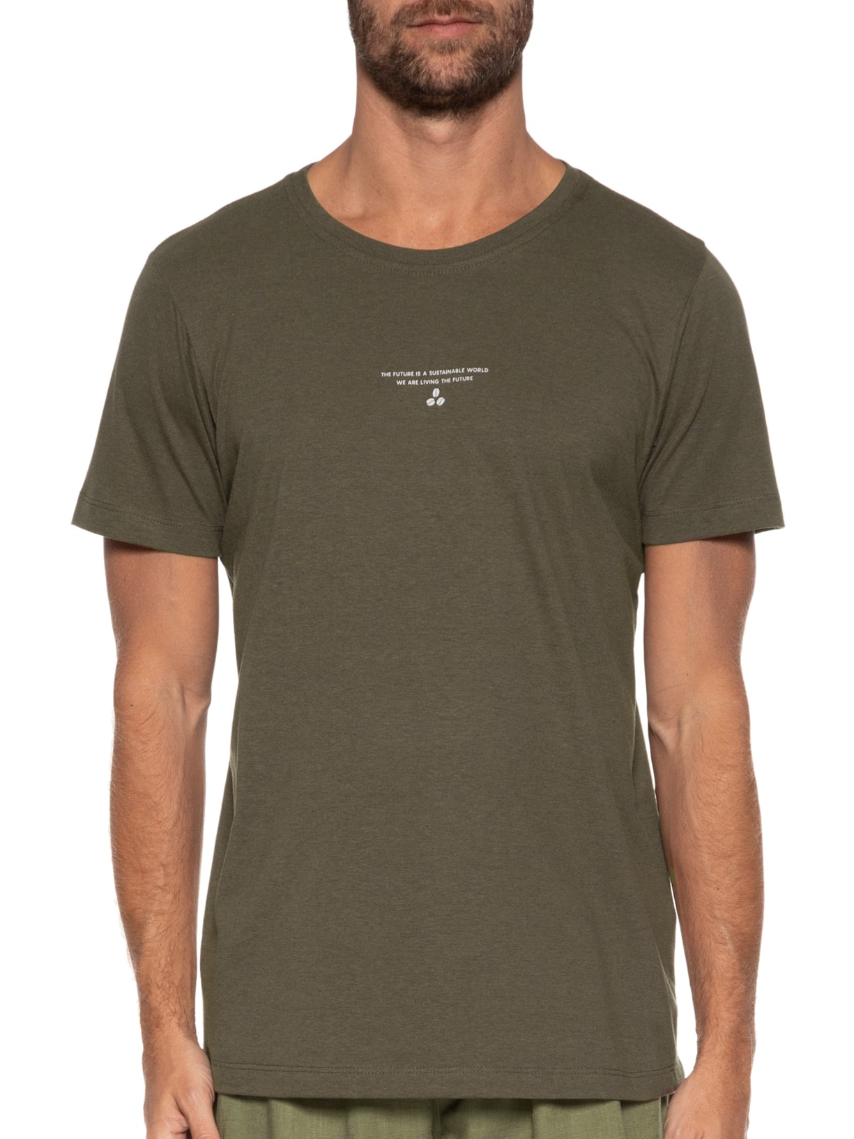 Camiseta Masculina Sustanable World Marrom Urbô