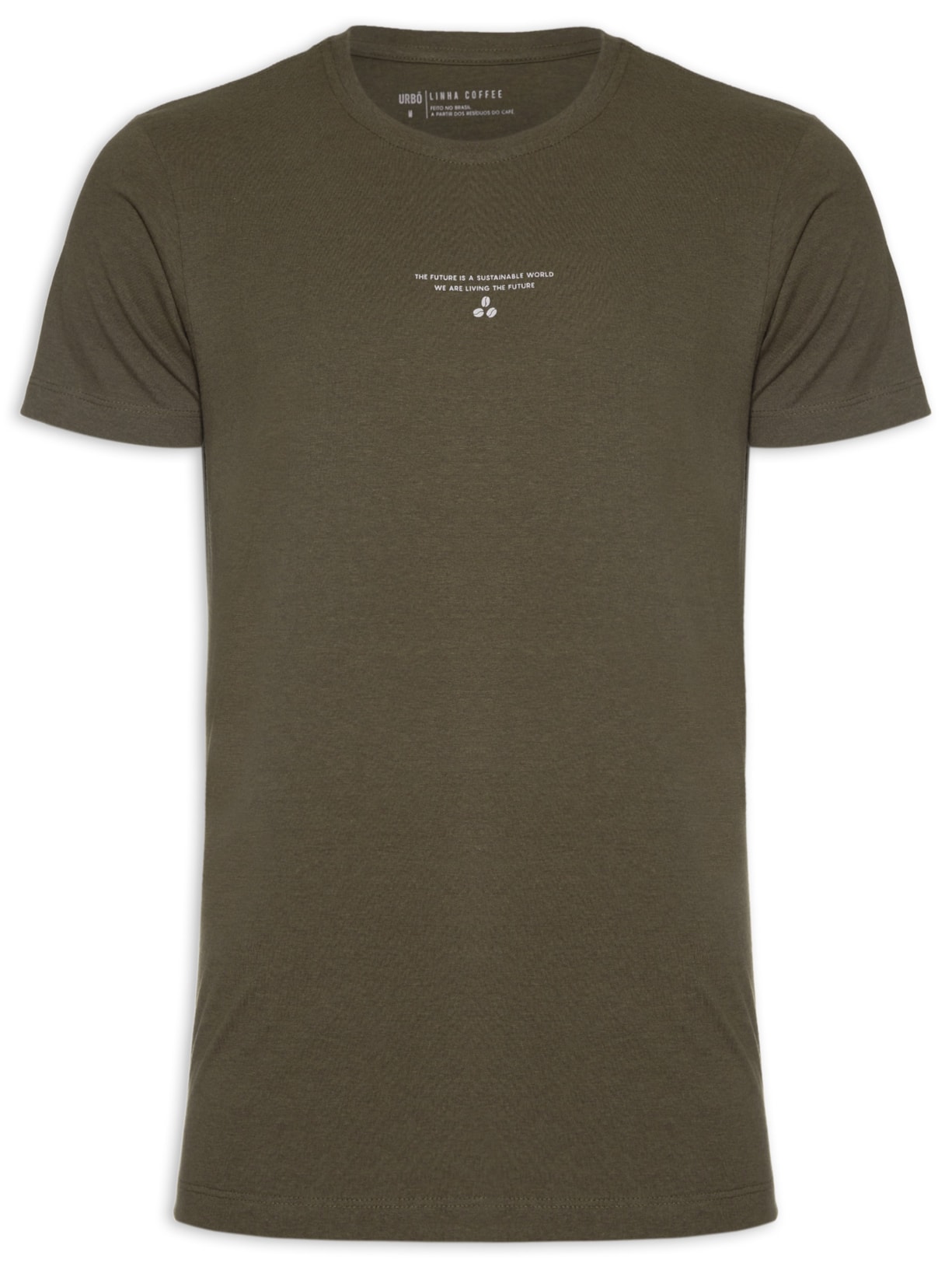 Camiseta Masculina Sustanable World Marrom Urbô