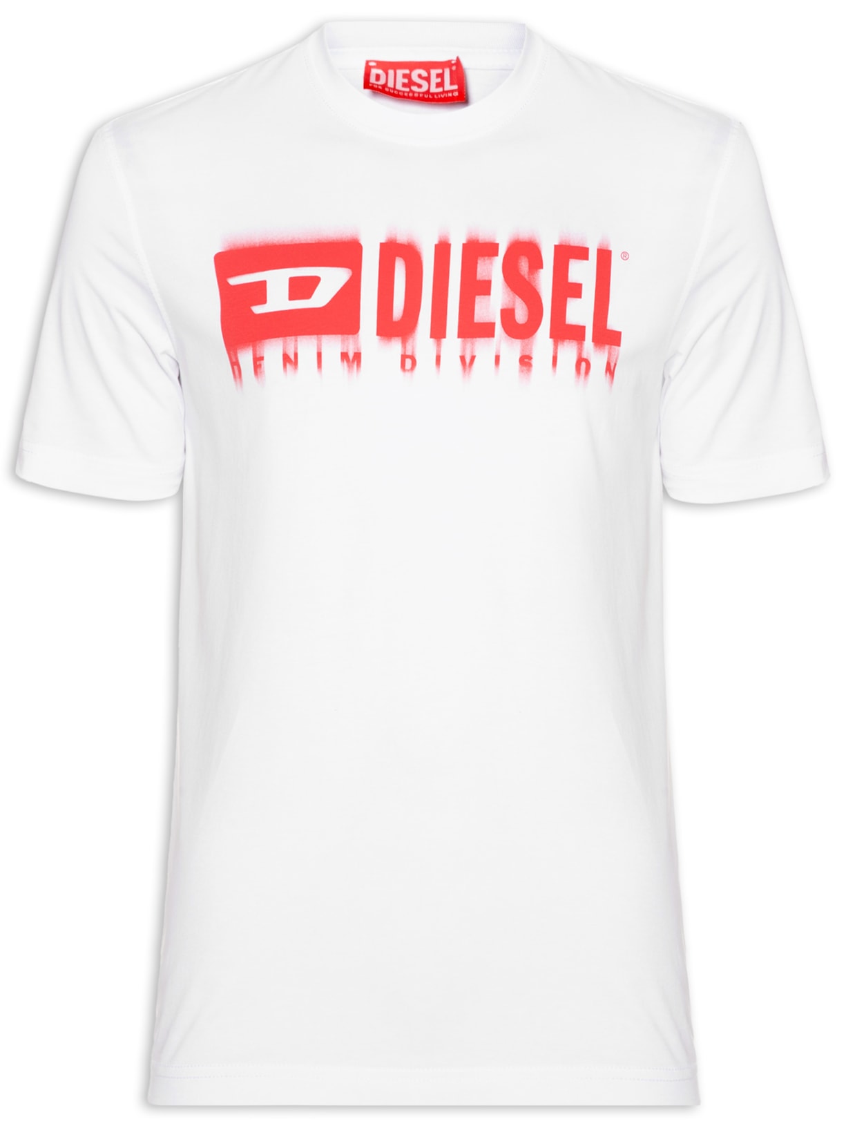 Camiseta Masculina T-Adjust Q7 Logo Print - Branco