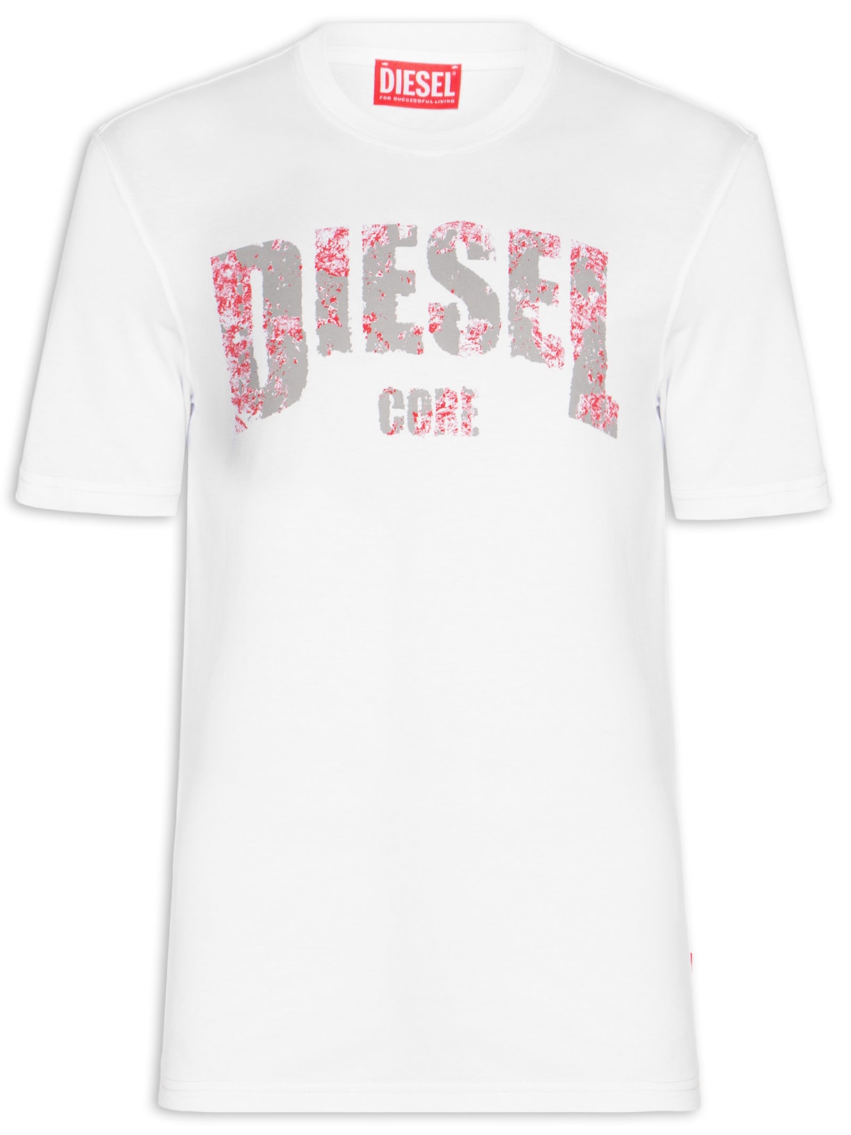Camiseta Masculina T-Adjust-R25 Maglietta Branco Diesel