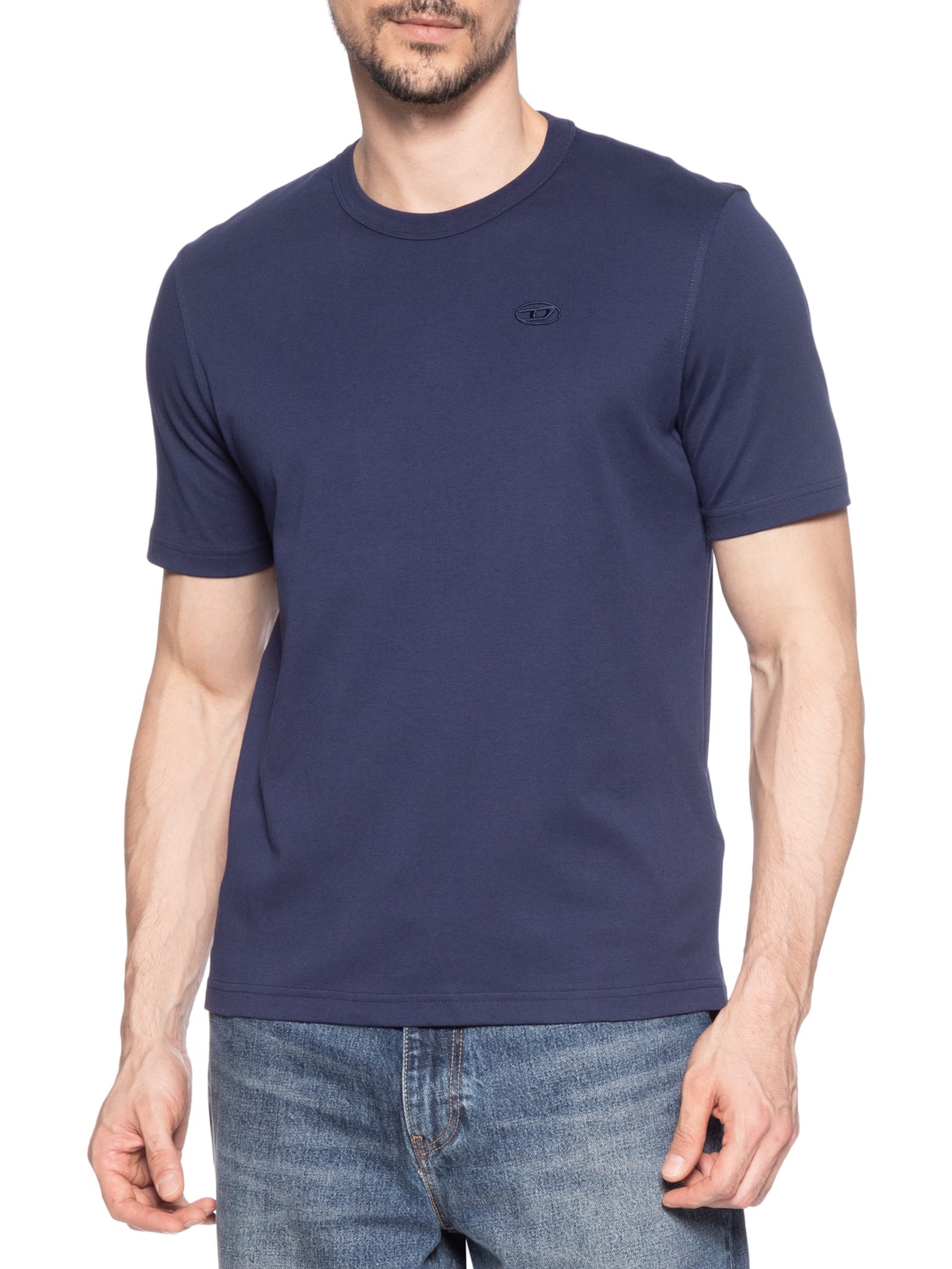 Camiseta Masculina T-Adjust-Slits-R17 Maglietta Azul Diesel