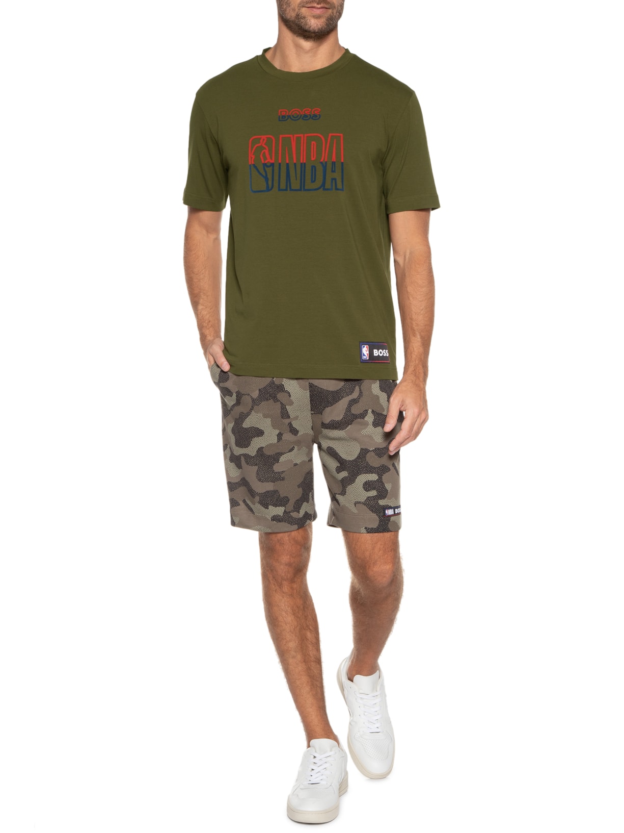 Camiseta Masculina T Basket 4 Nba Verde Boss