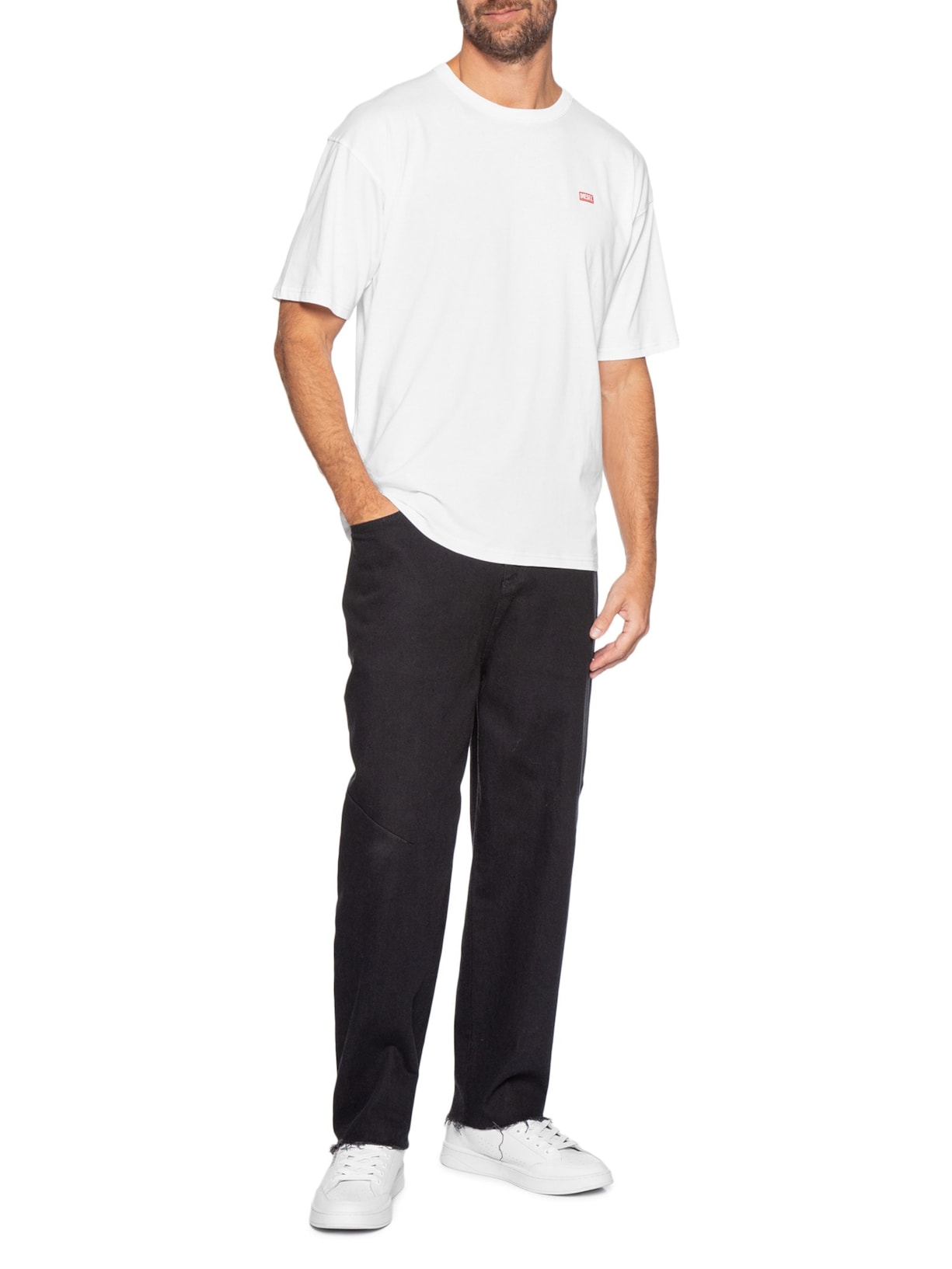 Camiseta Masculina T- box Branco Diesel