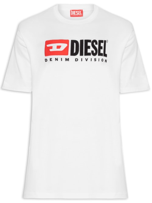 Camiseta Masculina T Box Div Logo Print E Bordado - Branco
