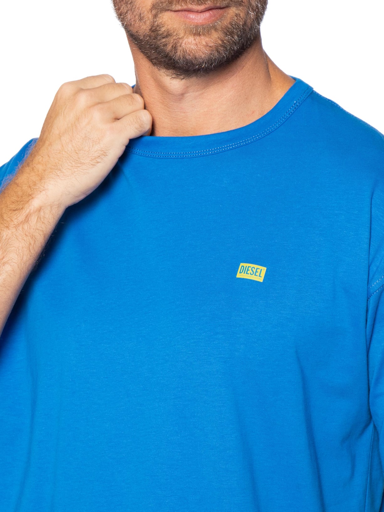 Camiseta Masculina T-Boxt-R30 Maglietta Azul Diesel