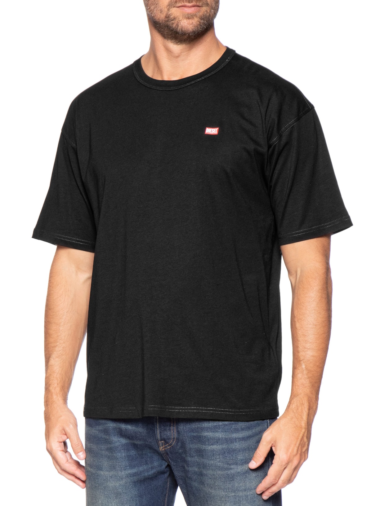 Camiseta Masculina T-Boxt-R30 Maglietta Preto Diesel