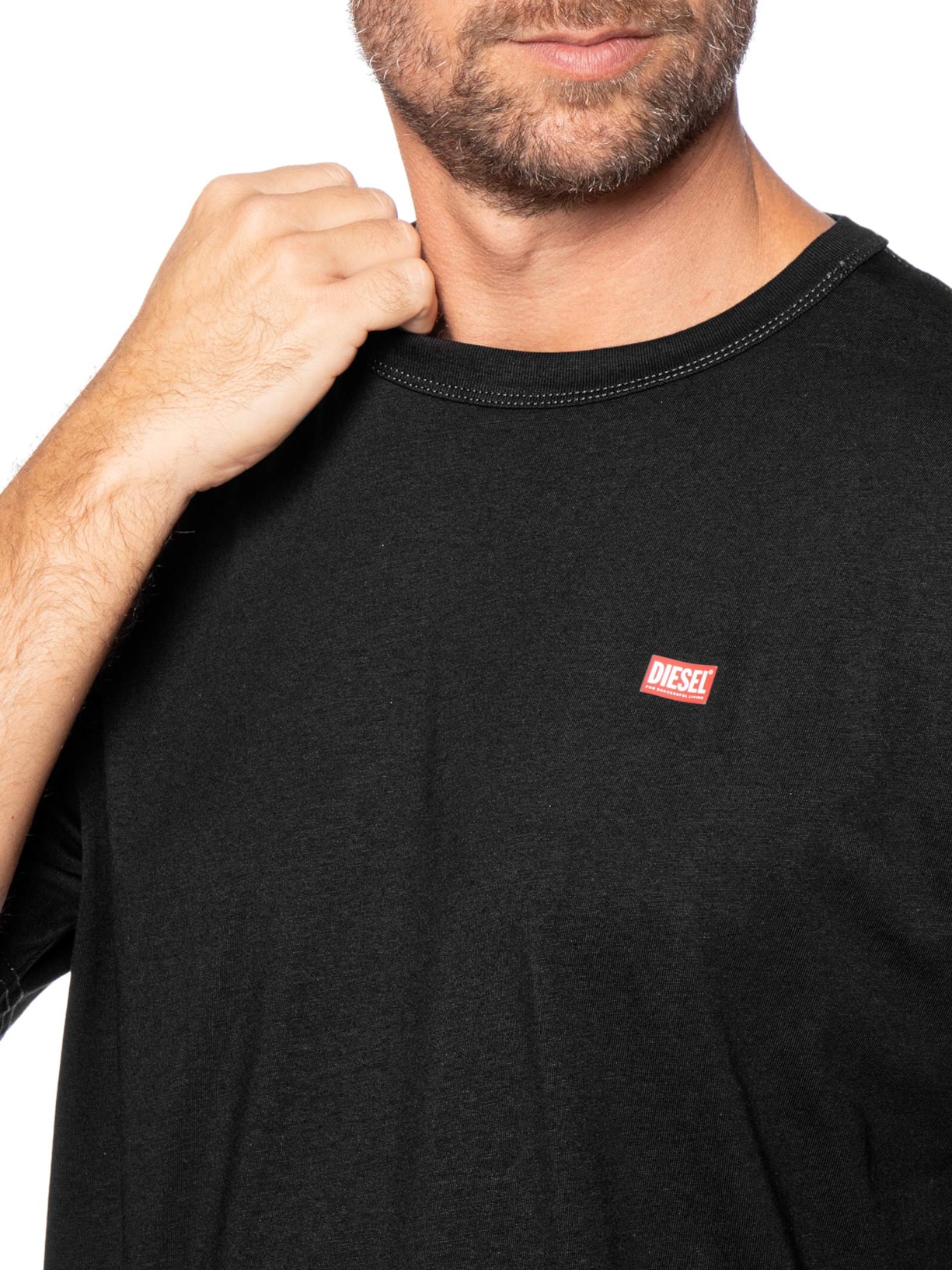 Camiseta Masculina T-Boxt-R30 Maglietta Preto Diesel