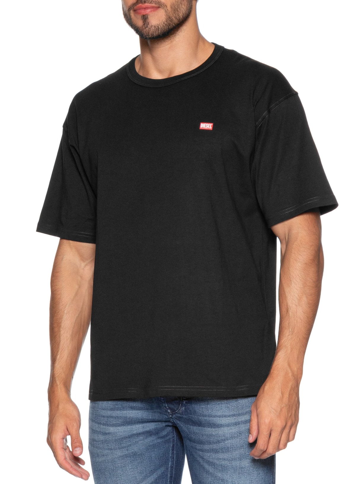 Camiseta Masculina T-Boxt-R30 Maglietta Preto Diesel