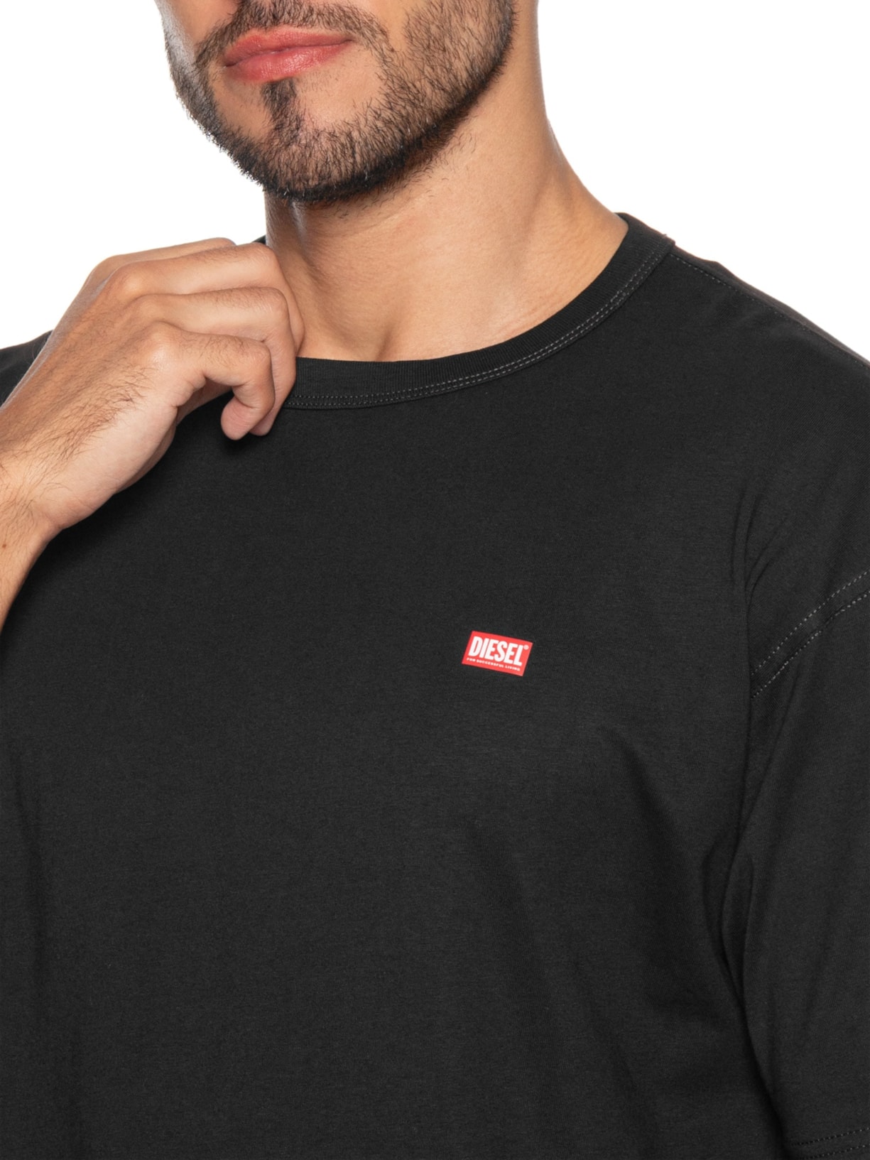 Camiseta Masculina T-Boxt-R30 Maglietta Preto Diesel