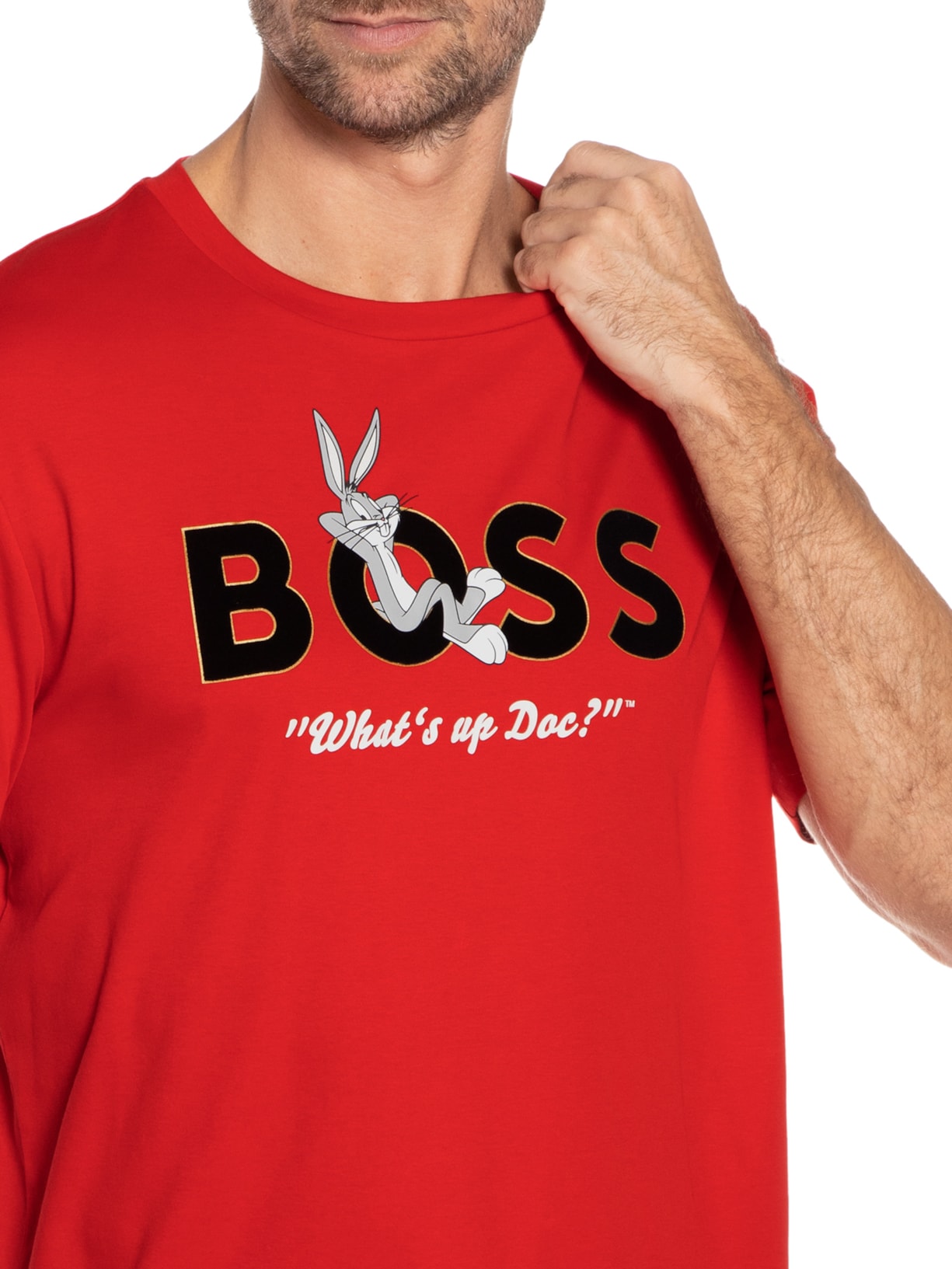 Camiseta Masculina T Bun Lny Vermelho Boss