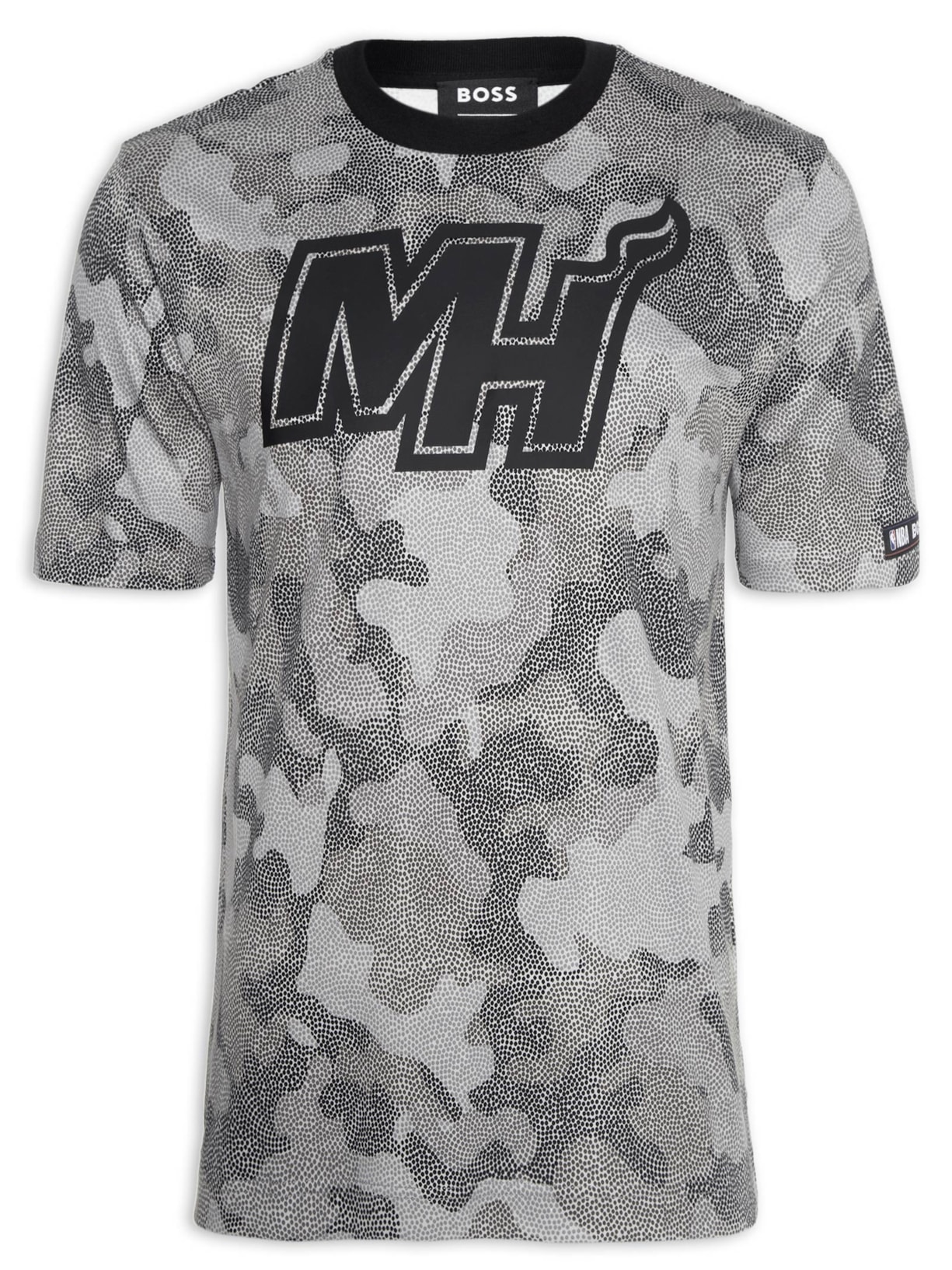 Camiseta Masculina T Camo Nba - Preto