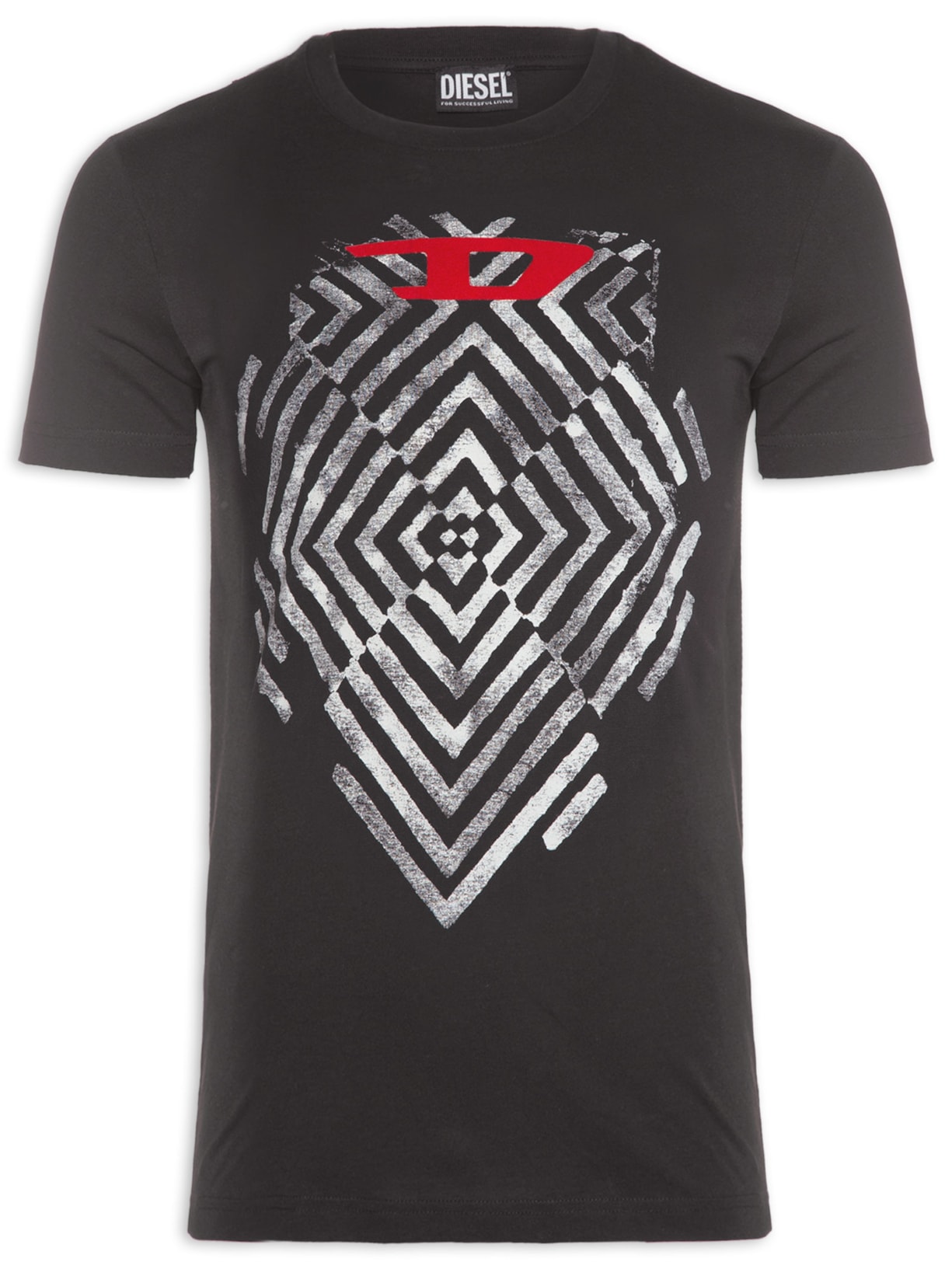 Camiseta Masculina T-diegor-c16 - Preto