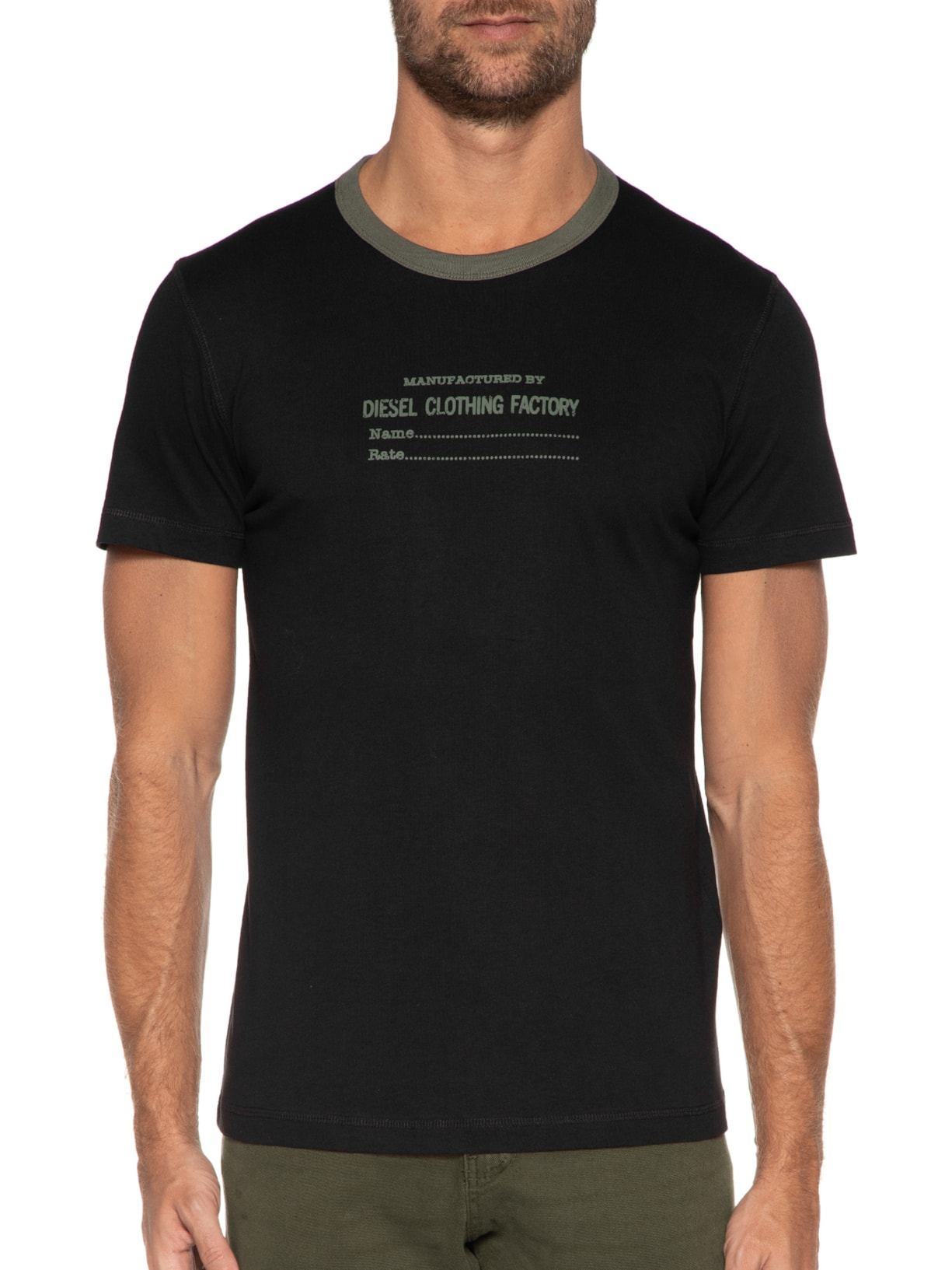 Camiseta Masculina T-diegor-c3 Preto Diesel