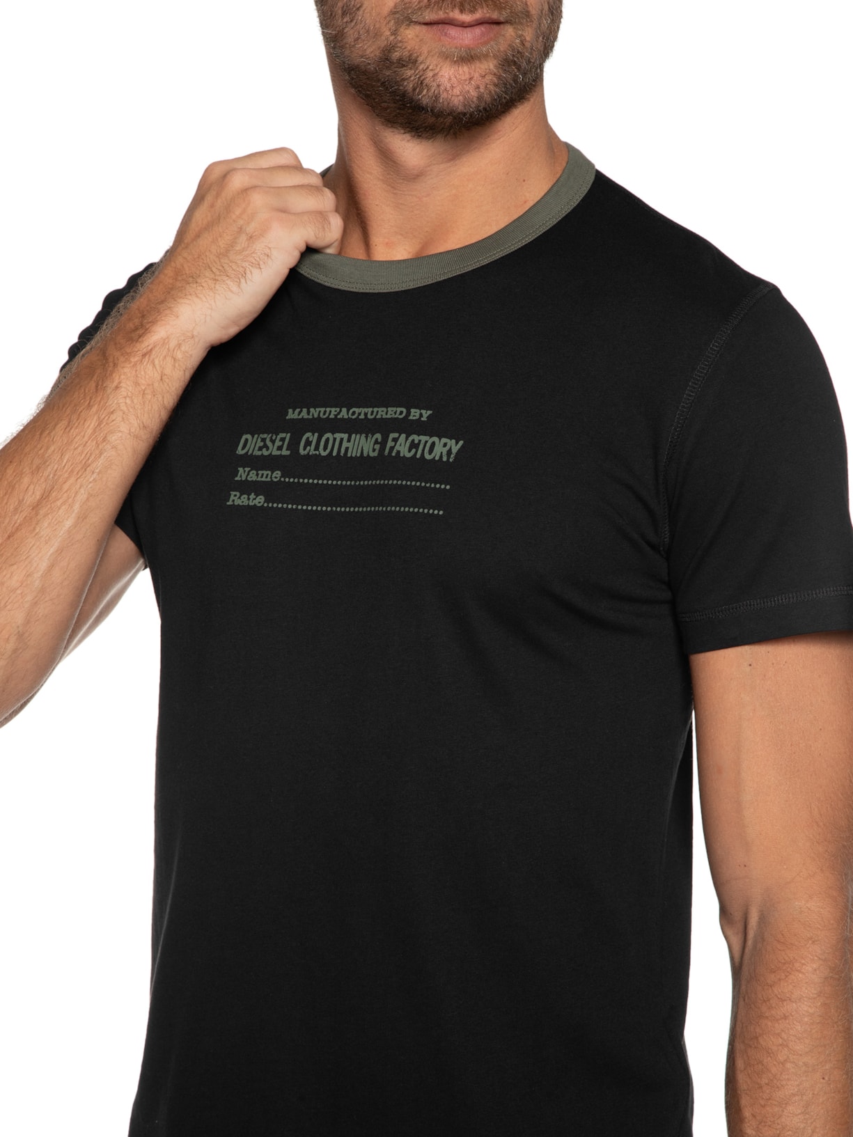 Camiseta Masculina T-diegor-c3 Preto Diesel