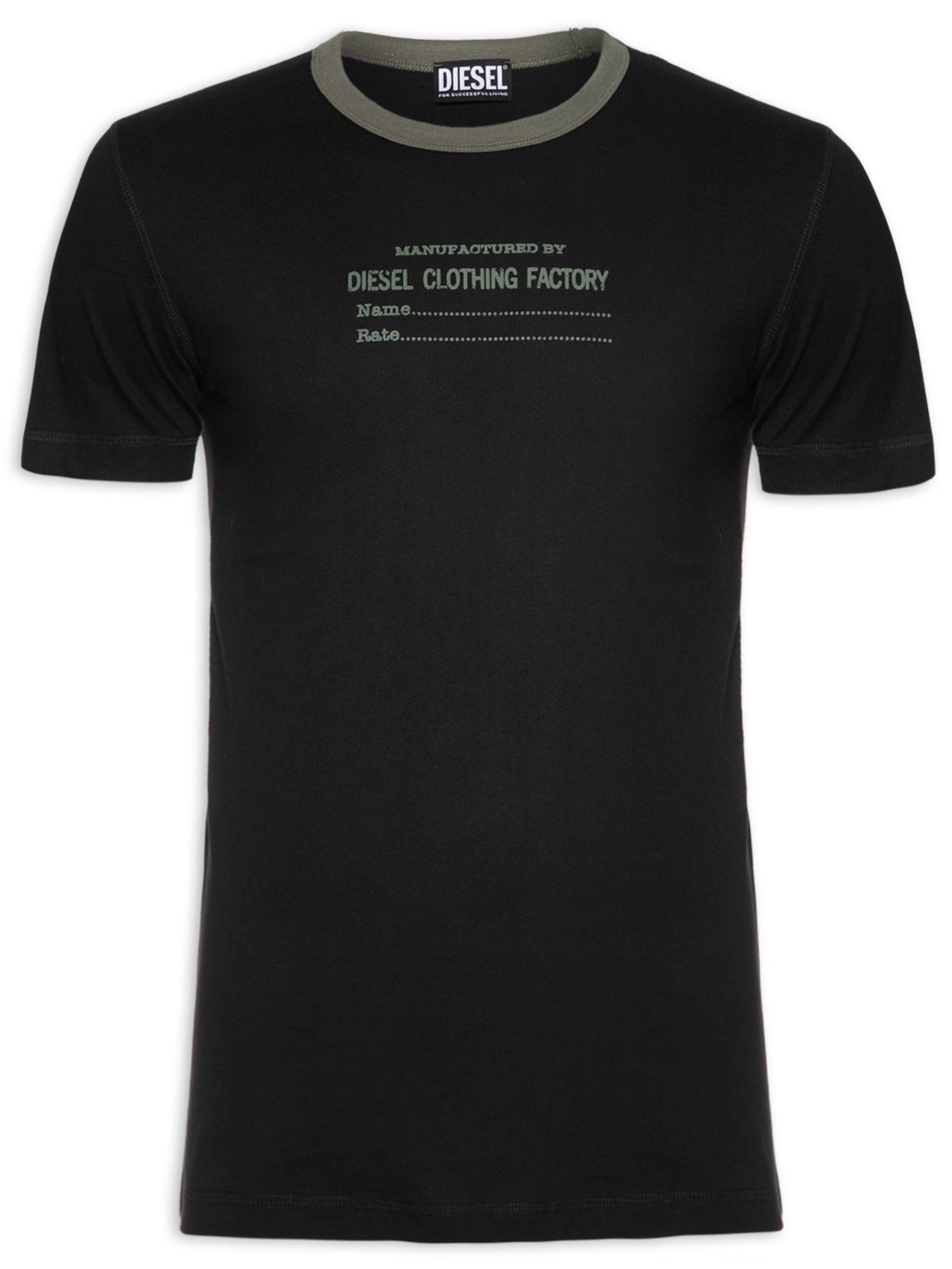 Camiseta Masculina T-diegor-c3 - Preto