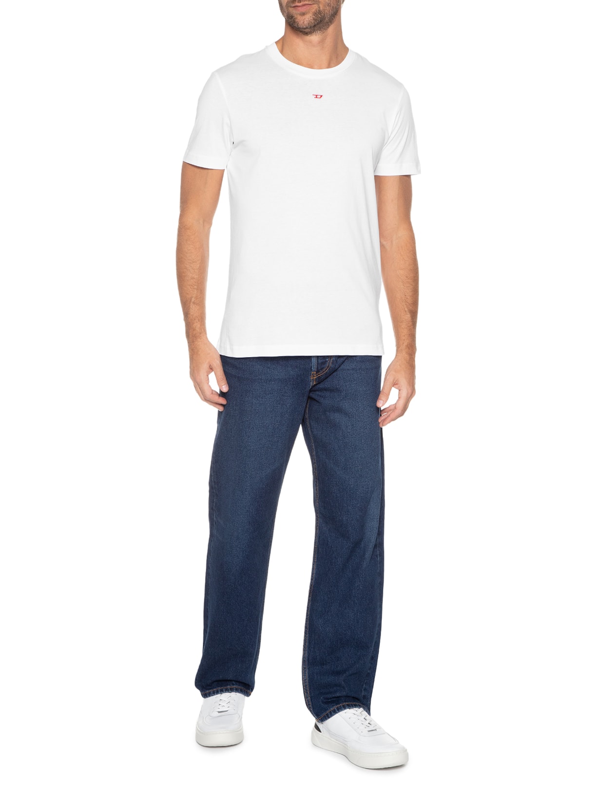 Camiseta Masculina T Diegor D Branco Diesel