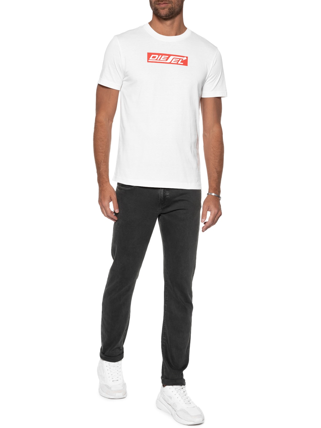Camiseta Masculina T-diegor-hs1 Branco Diesel