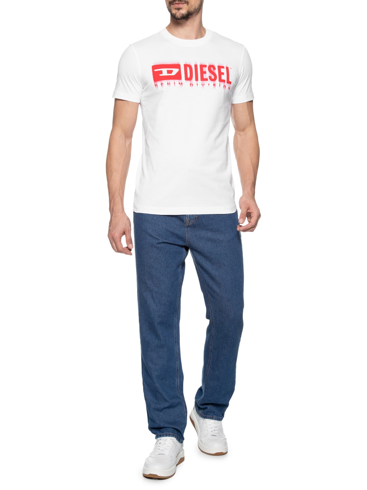 Camiseta Masculina T-Diegor-l6 Branco Diesel