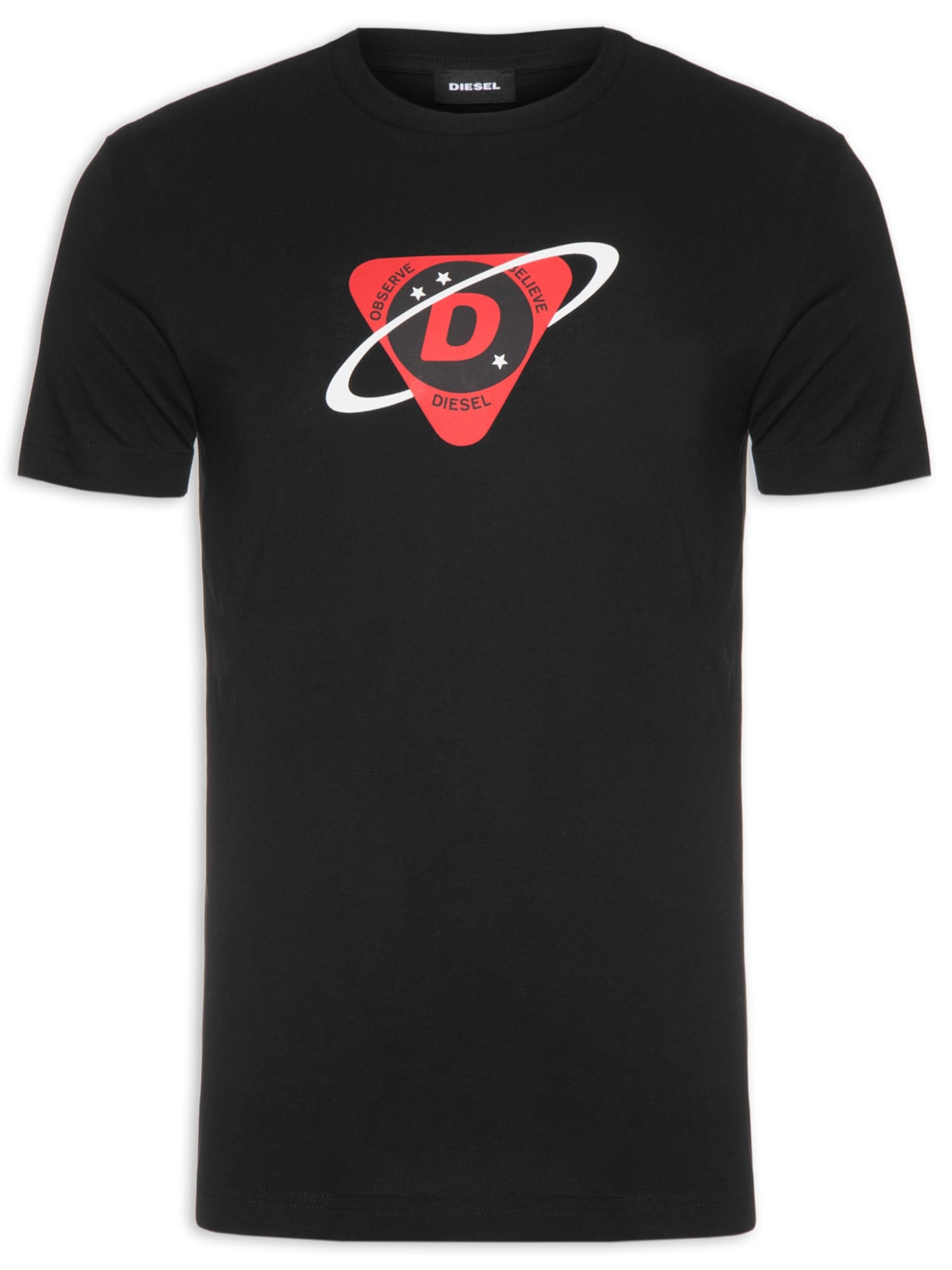 Camiseta Masculina T-diegos-k24 Maglietta - Preto