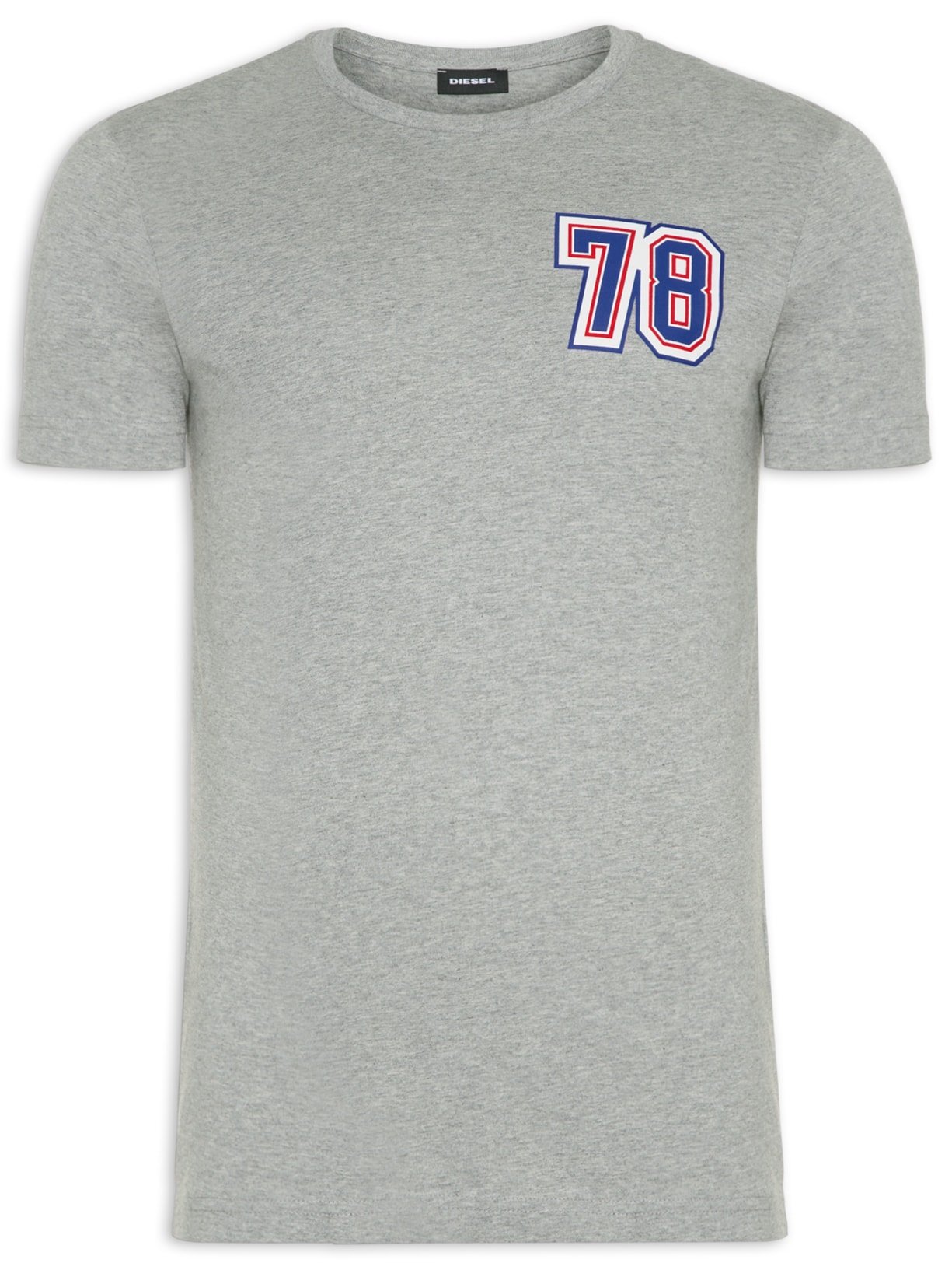 Camiseta Masculina T-diegos-k27 Maglietta - Cinza