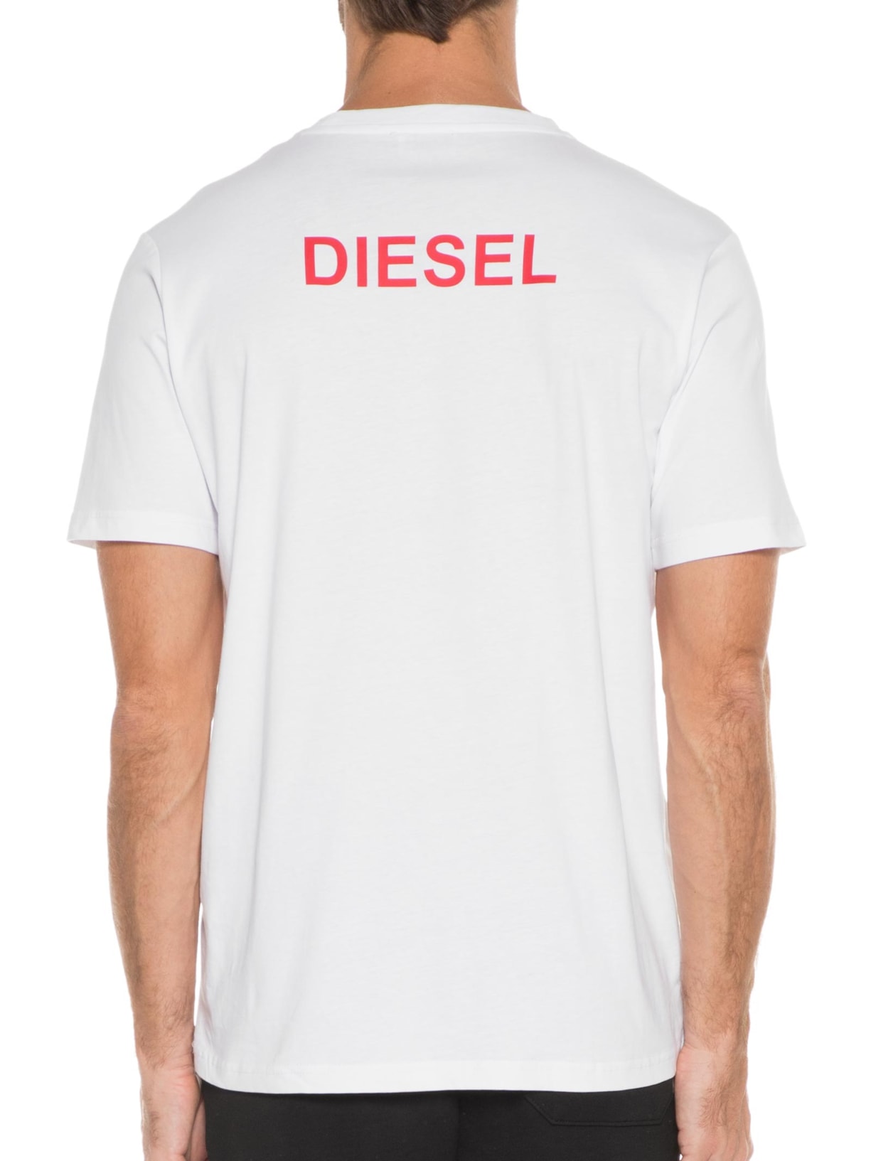 Camiseta Masculina T-just-b76 Maglietta Branco Diesel