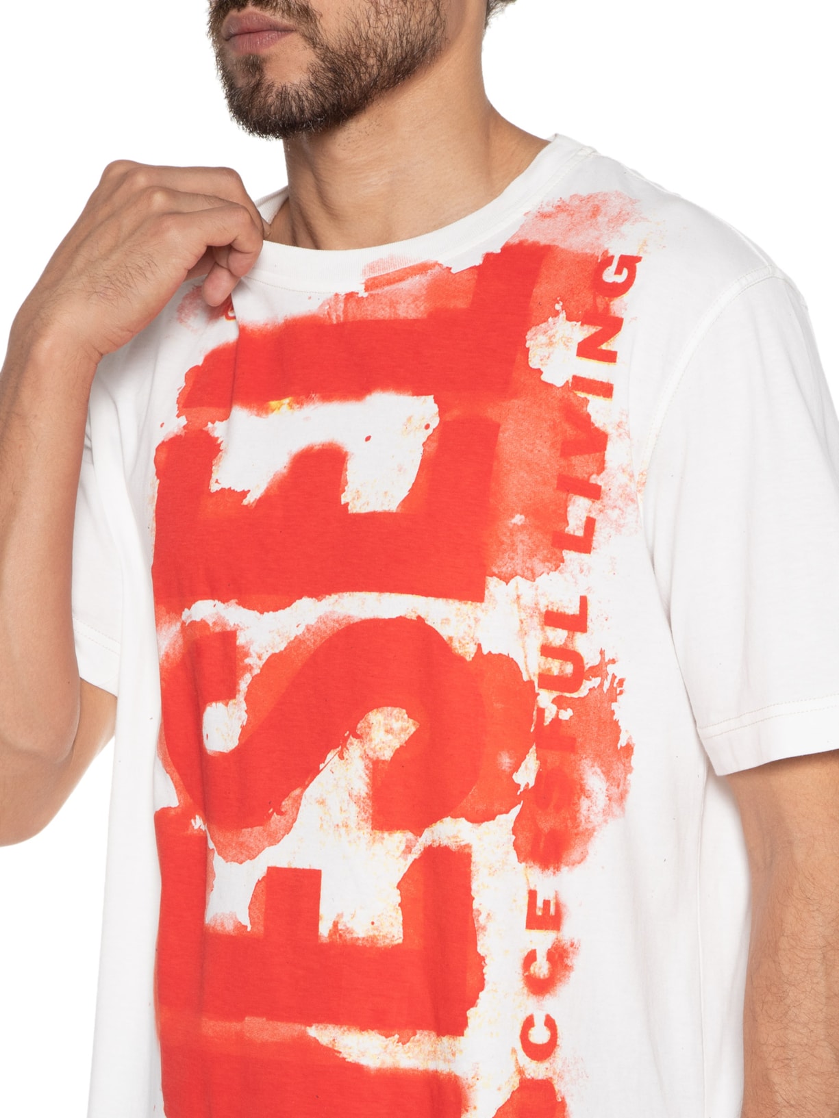 Camiseta Masculina T-just-e16 Vermelho Diesel