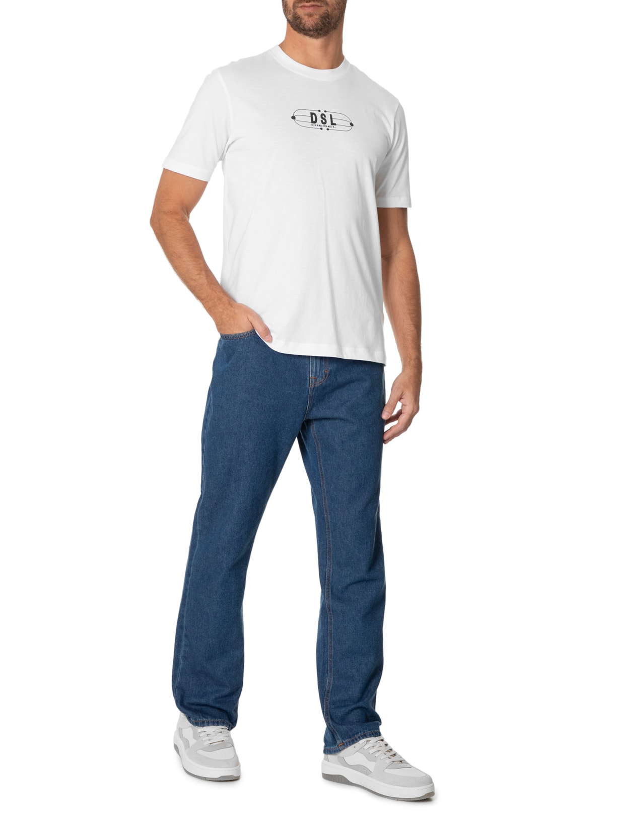 Camiseta Masculina T-Just-K5 Branco Diesel