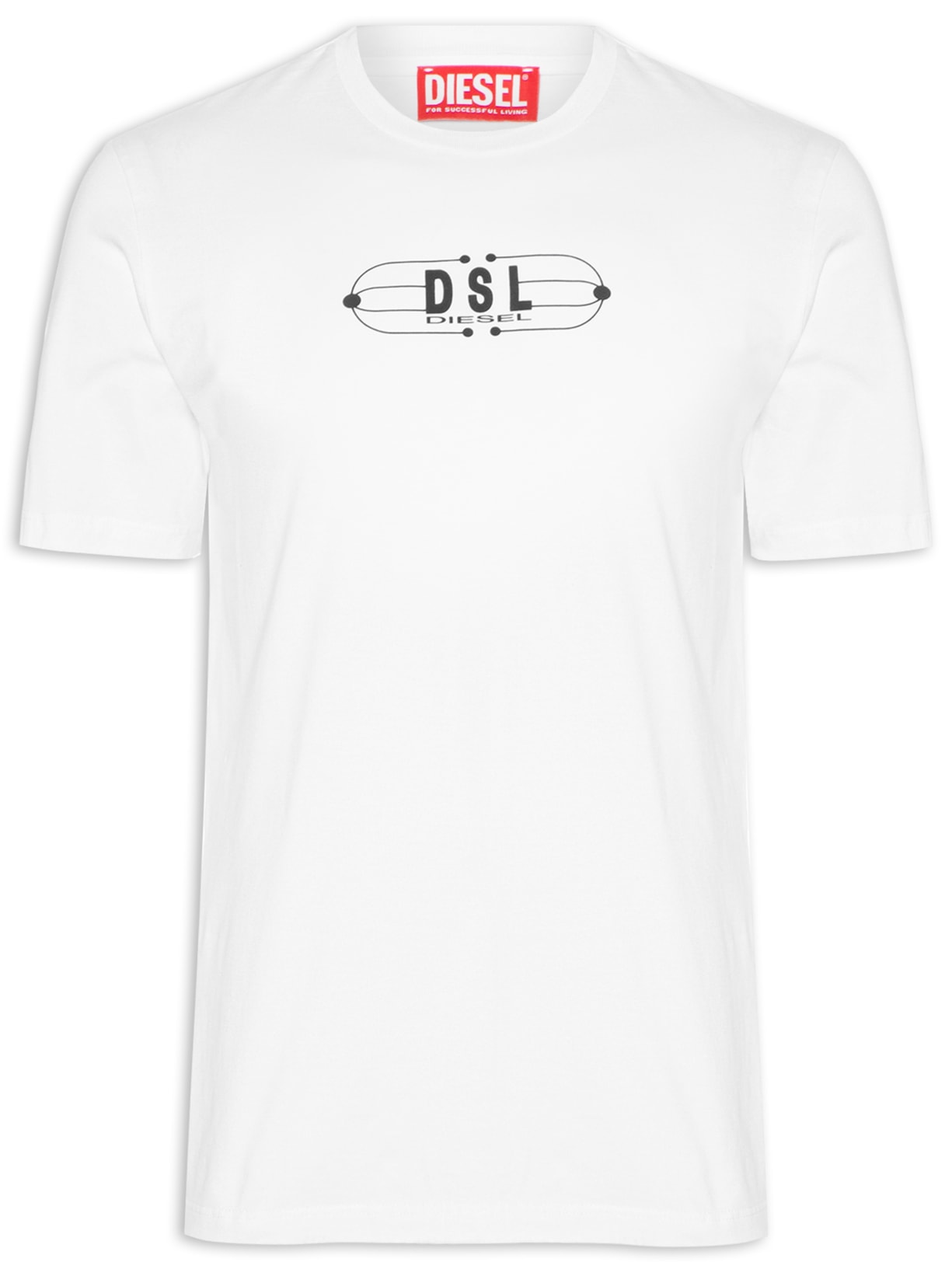 Camiseta Masculina T-Just-K5 - Branco