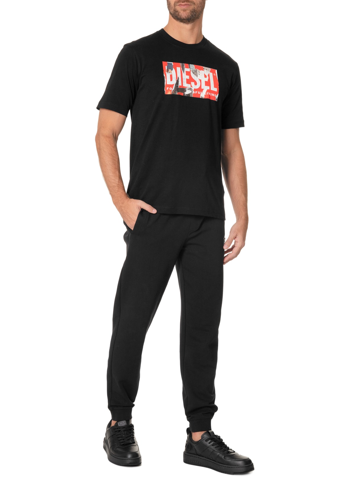 Camiseta Masculina T-Just-L13 Preto Diesel