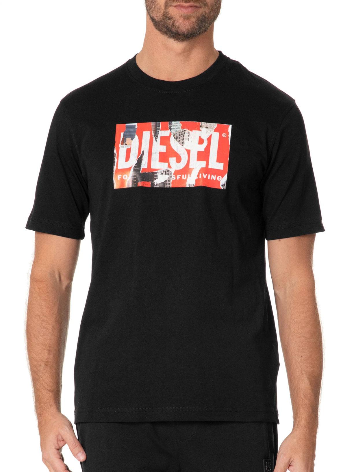Camiseta Masculina T-Just-L13 Preto Diesel