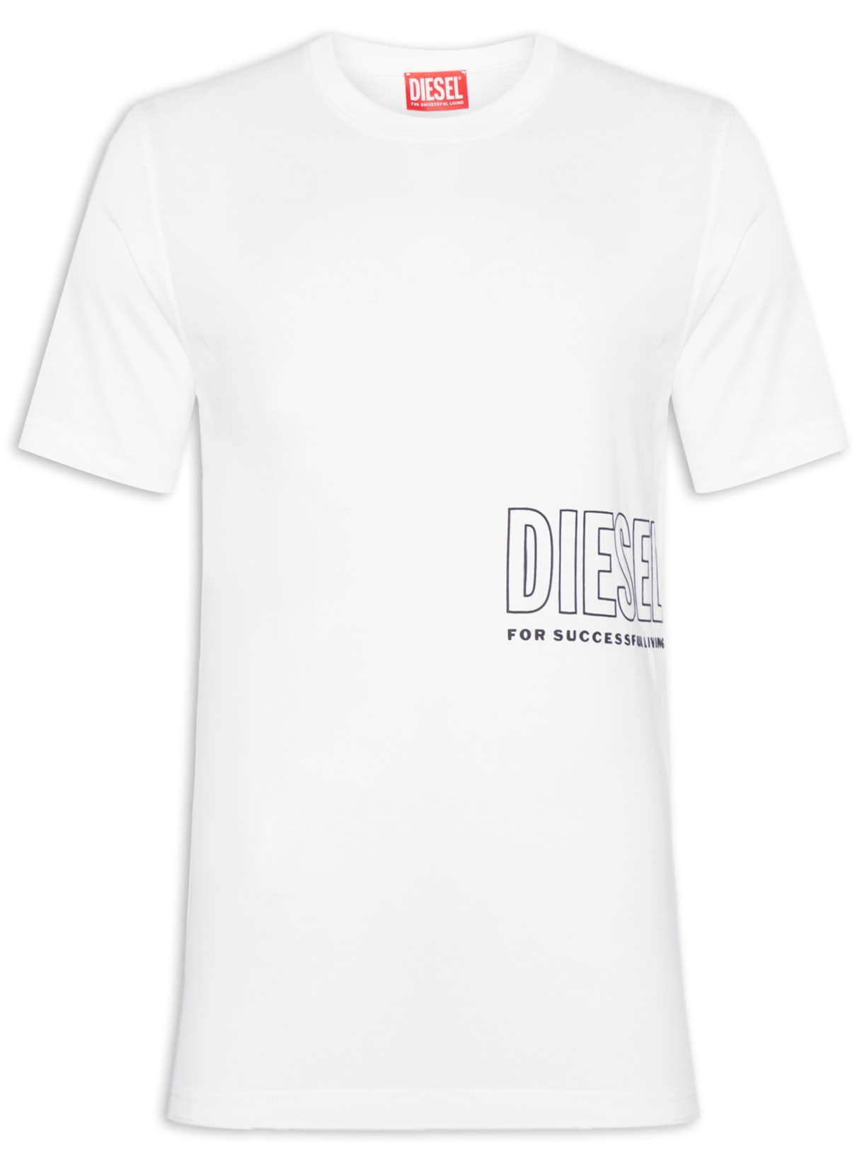 Camiseta Masculina T-Just-L22 Maglietta - Branco