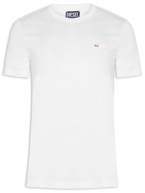 Camiseta Masculina T Just Microdiv - Branco