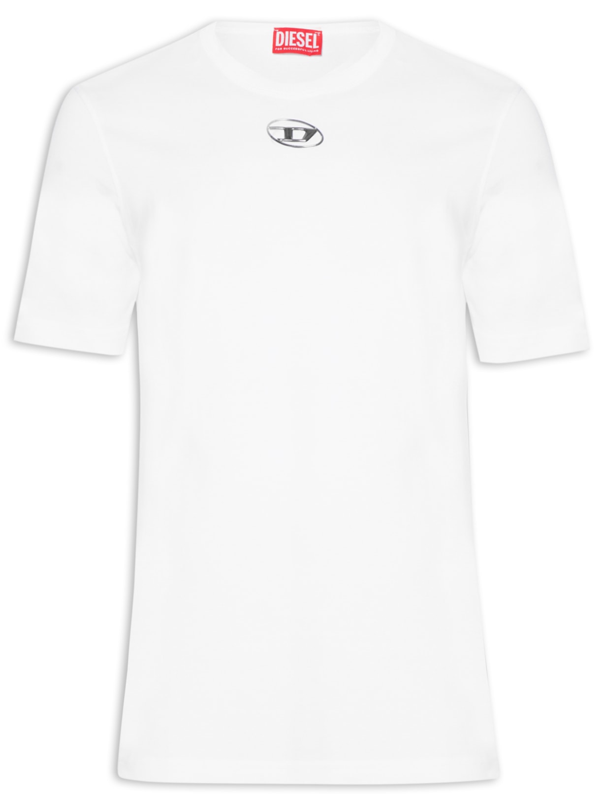 Camiseta Masculina T-Just-OD Com Logo Injetado - Branco
