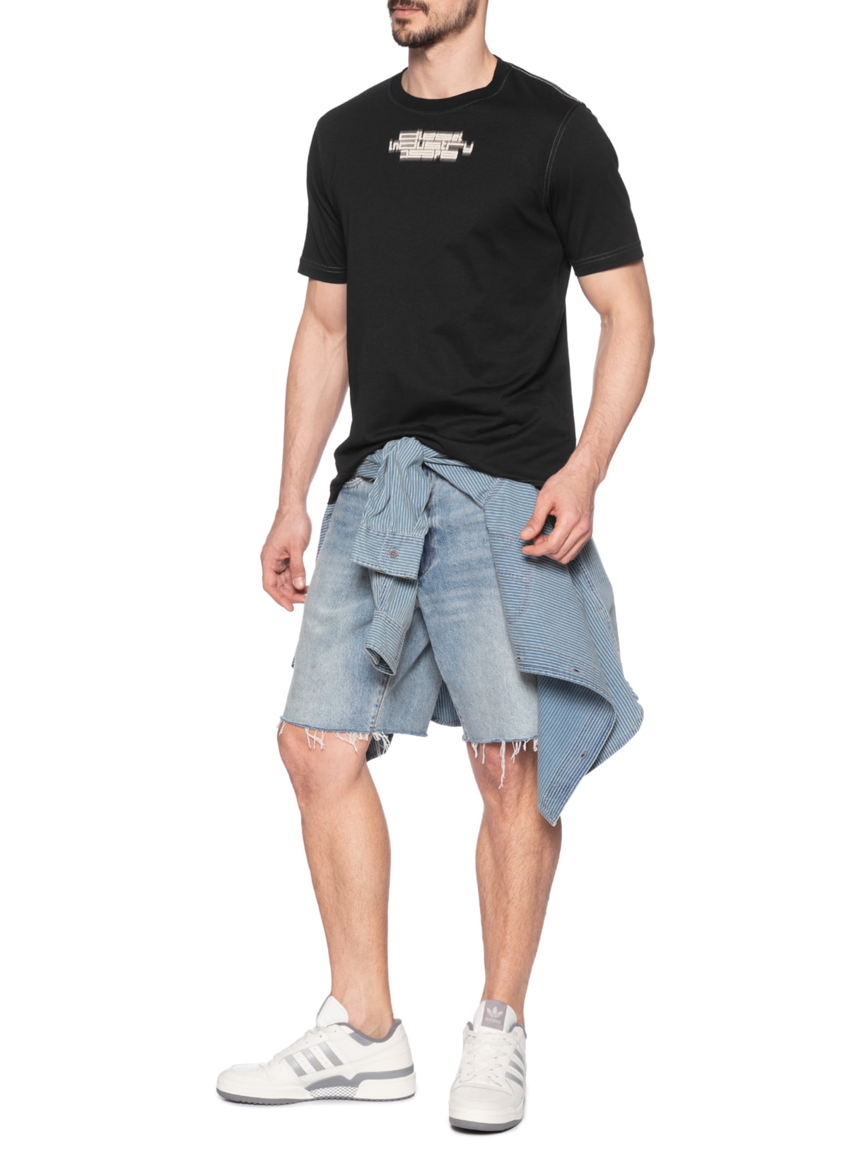 Camiseta Masculina T-just-slits N6 Maglietta Preto Diesel