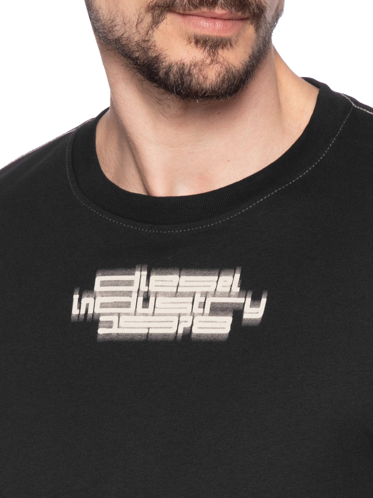 Camiseta Masculina T-just-slits N6 Maglietta Preto Diesel