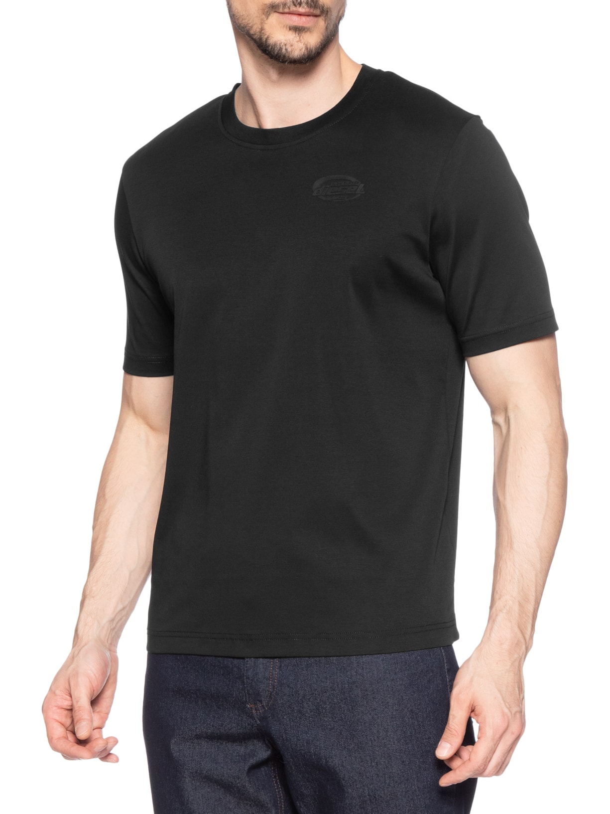 Camiseta Masculina T-Madjust-Slits-R17 Maglietta Preto Diesel