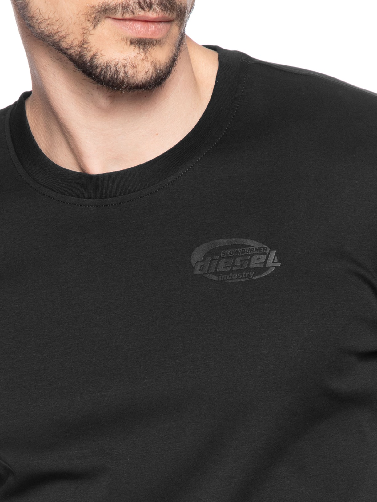 Camiseta Masculina T-Madjust-Slits-R17 Maglietta Preto Diesel