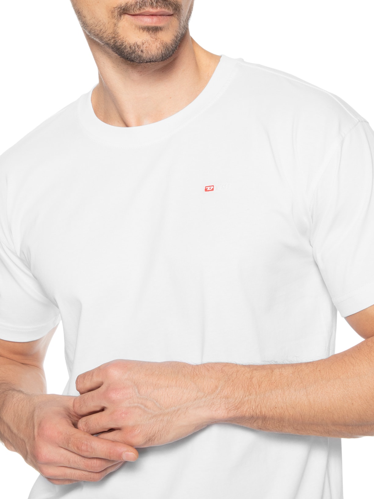 Camiseta Masculina T-Norm-Microdiv Branco Diesel
