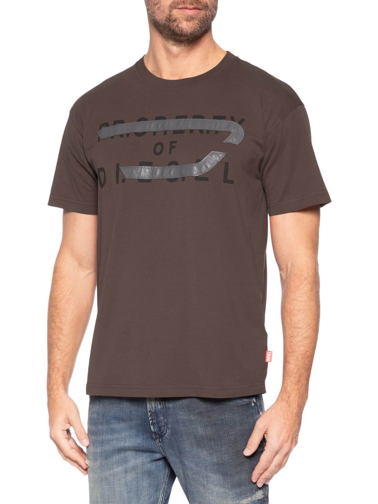 Camiseta Masculina T-Norm- V11 Marrom Diesel