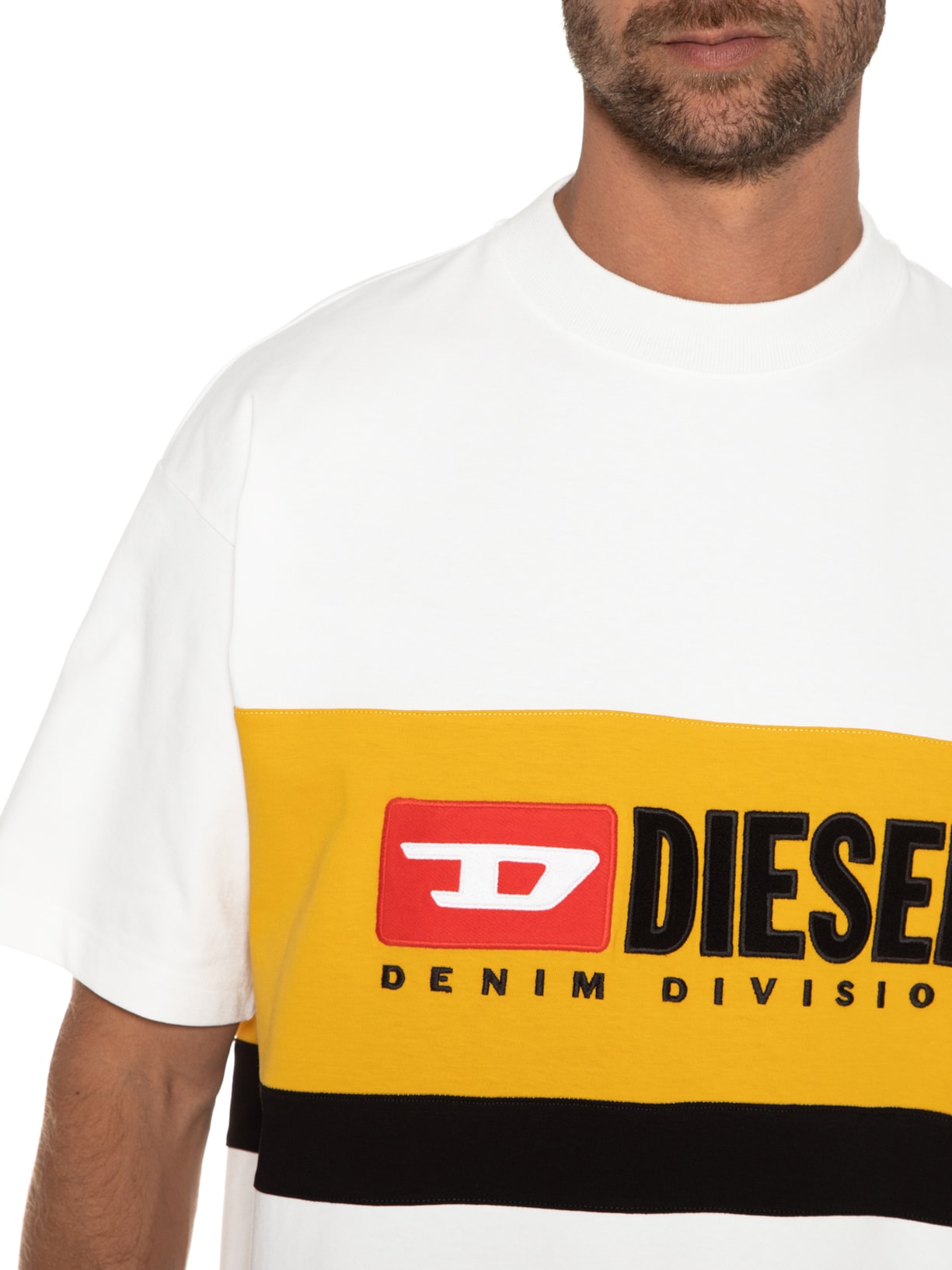 Camiseta Masculina T-streap Division Branco Diesel