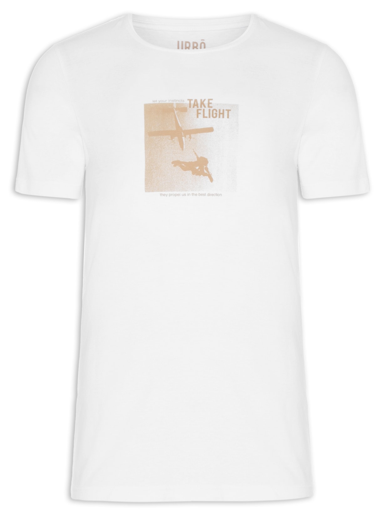 Camiseta Masculina Take Flight - Branco