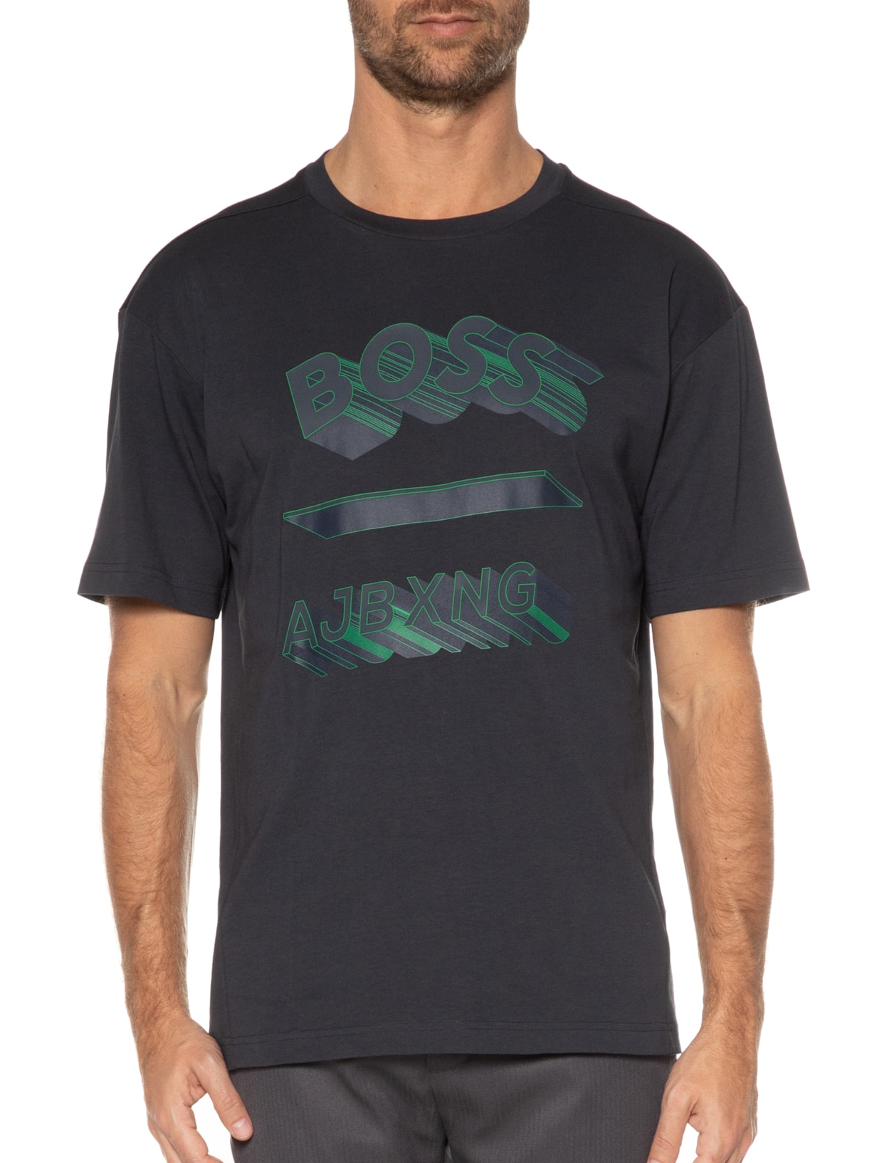 Camiseta Masculina Talboa Aj Azul Boss