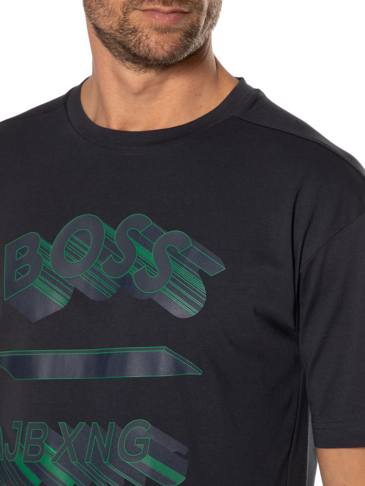 Camiseta Masculina Talboa Aj Azul Boss