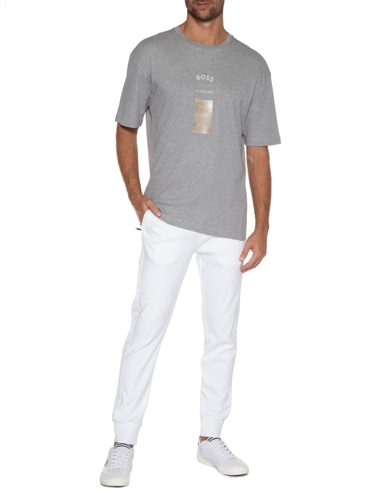 Camiseta Masculina Talboa Cinza Boss