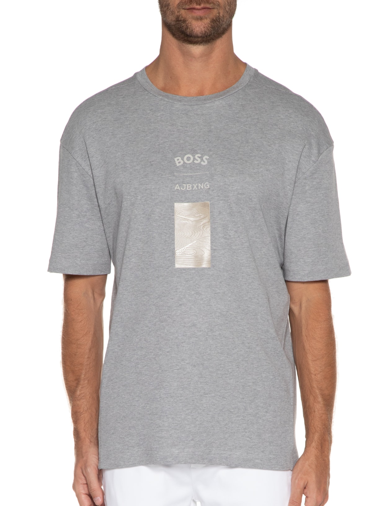 Camiseta Masculina Talboa Cinza Boss