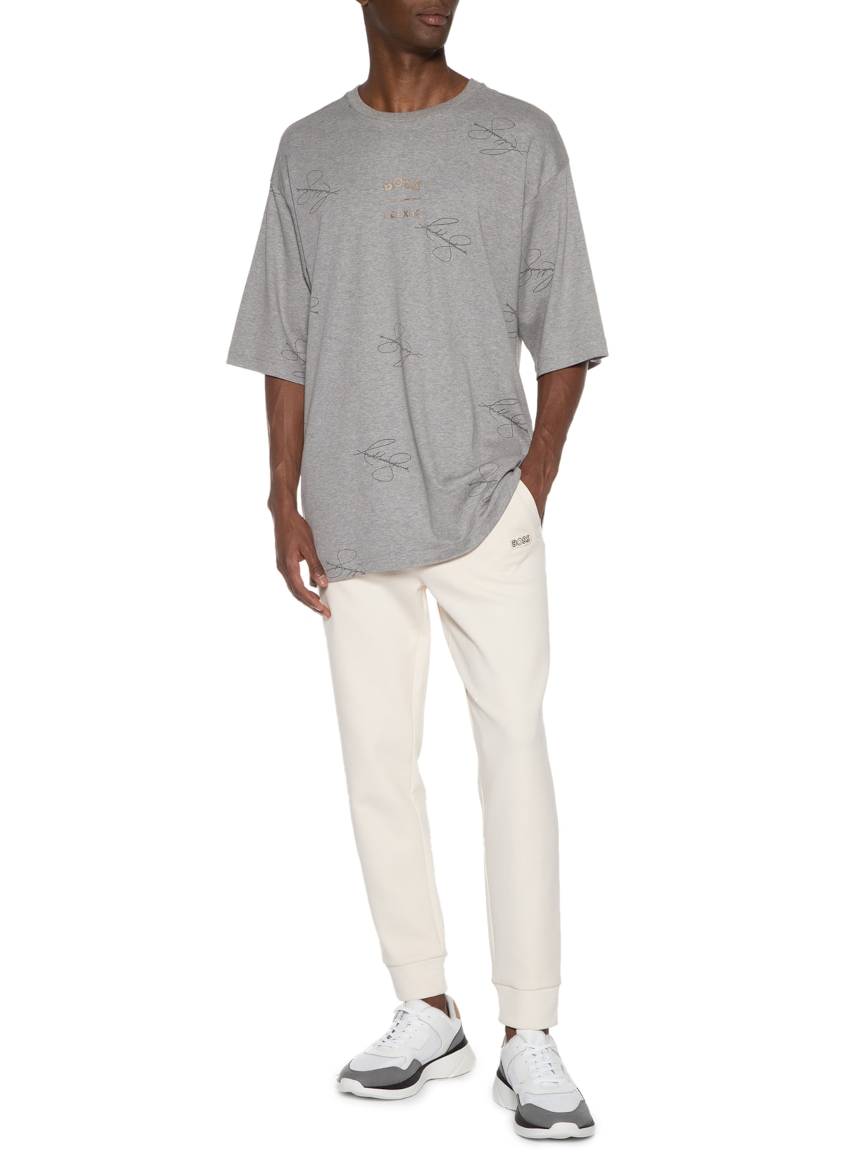 Camiseta Masculina Talboa Cinza Boss