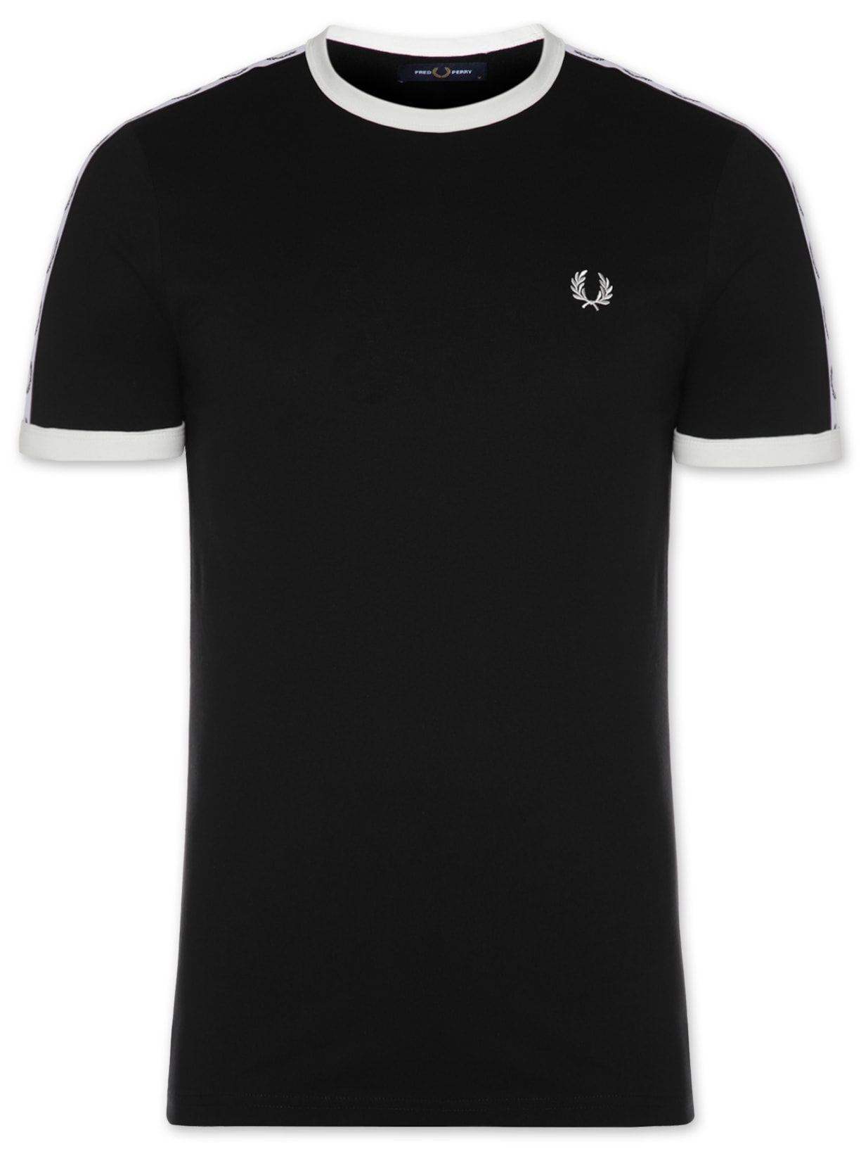 Camiseta Masculina Taped Ringer - Preto