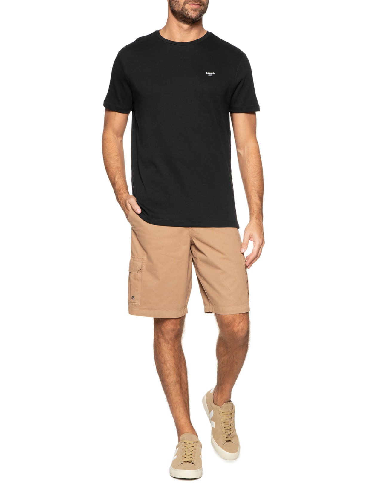 Camiseta Masculina Taquaras Preto Be.each