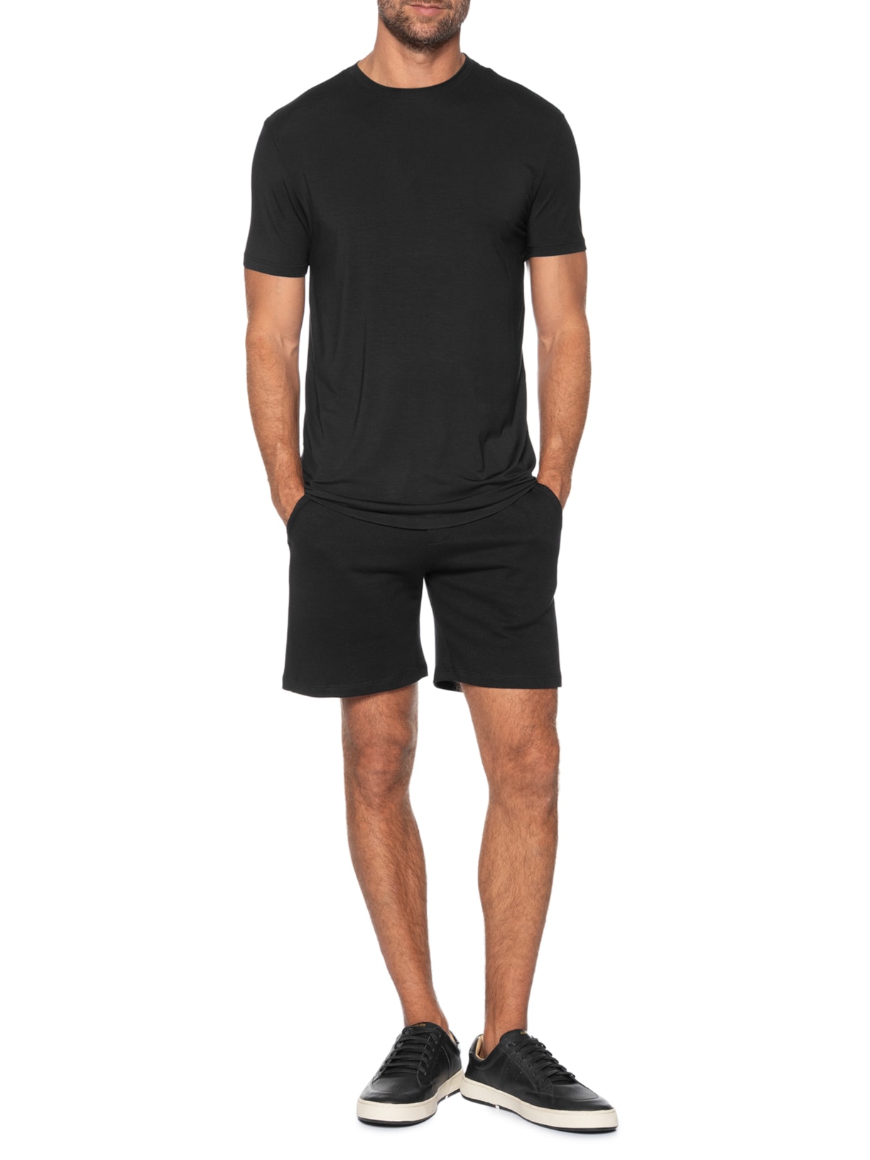 Camiseta Masculina Tech Ice Touch Modal Preto Reserva